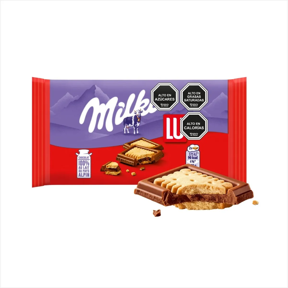 MILKA - Barra de Chocolate con Leche y Galleta Milka 35 g