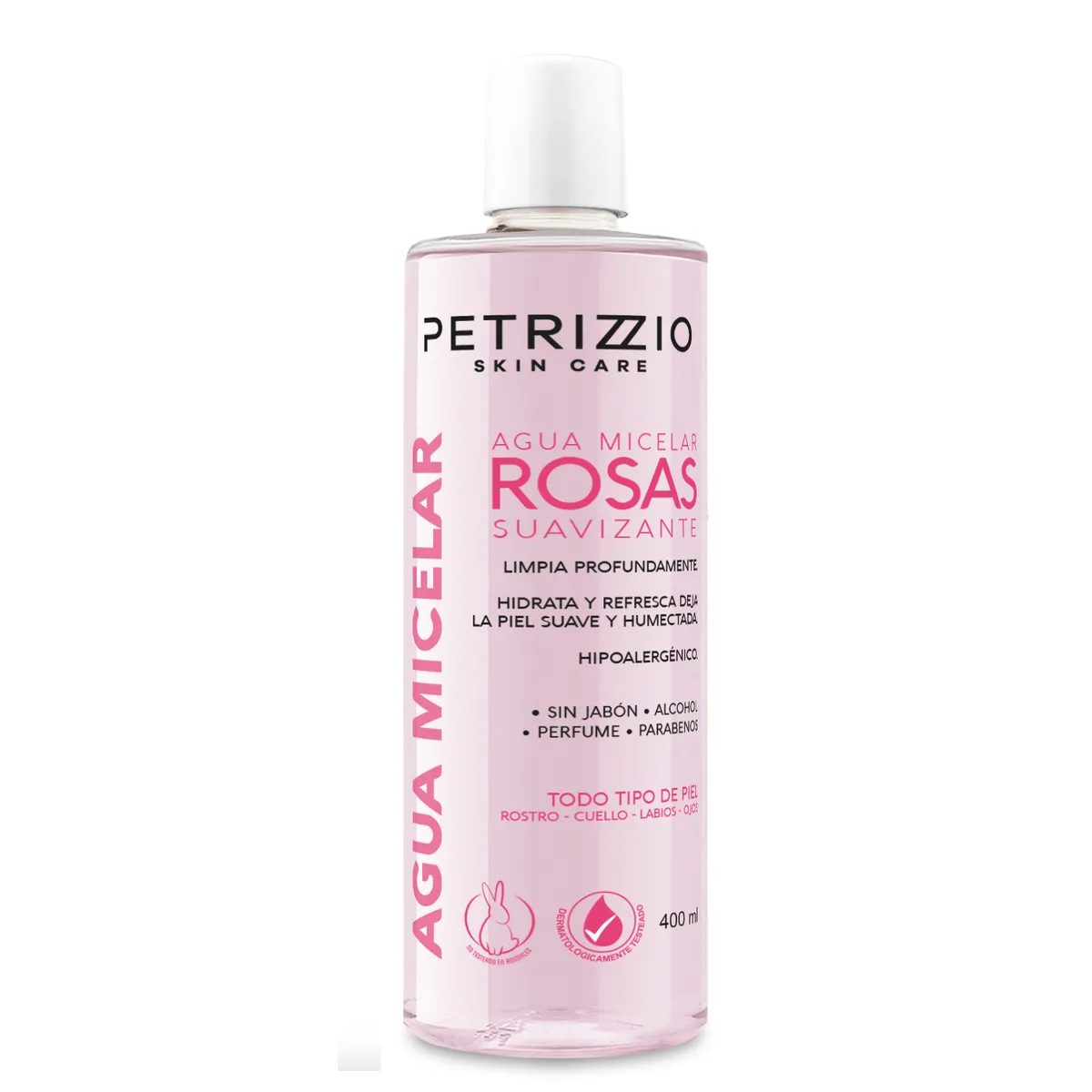 PETRIZZIO - Agua Micelar Rosas Suavizante Petrizzio 400 ml
