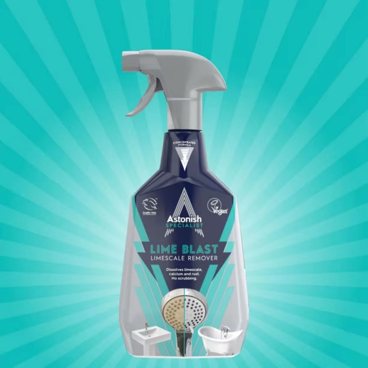 ASTONISH - Limpiador en Spray Quita Sarro y Cal Astonish 750 ml