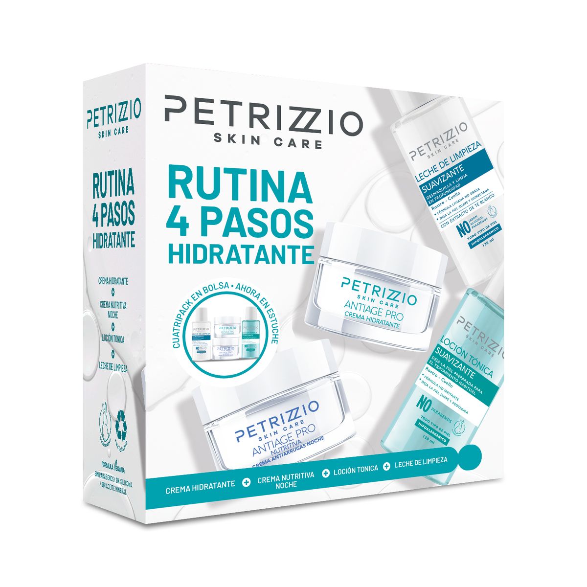 PETRIZZIO - Estuche Rutina 4 Pasos Hidratante Petrizzio 4 un