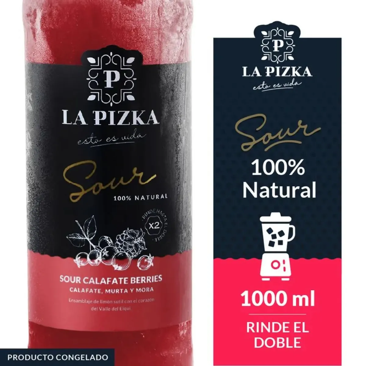 LA PIZKA - Cóctel Sour Calafate Berries La Pizka Congelado 21° 1 L