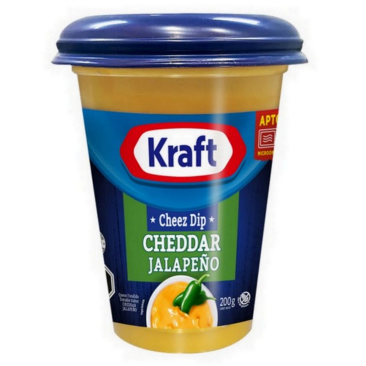 KRAFT - Queso Cheddar Jalapeño Untable Kraft 200 gr