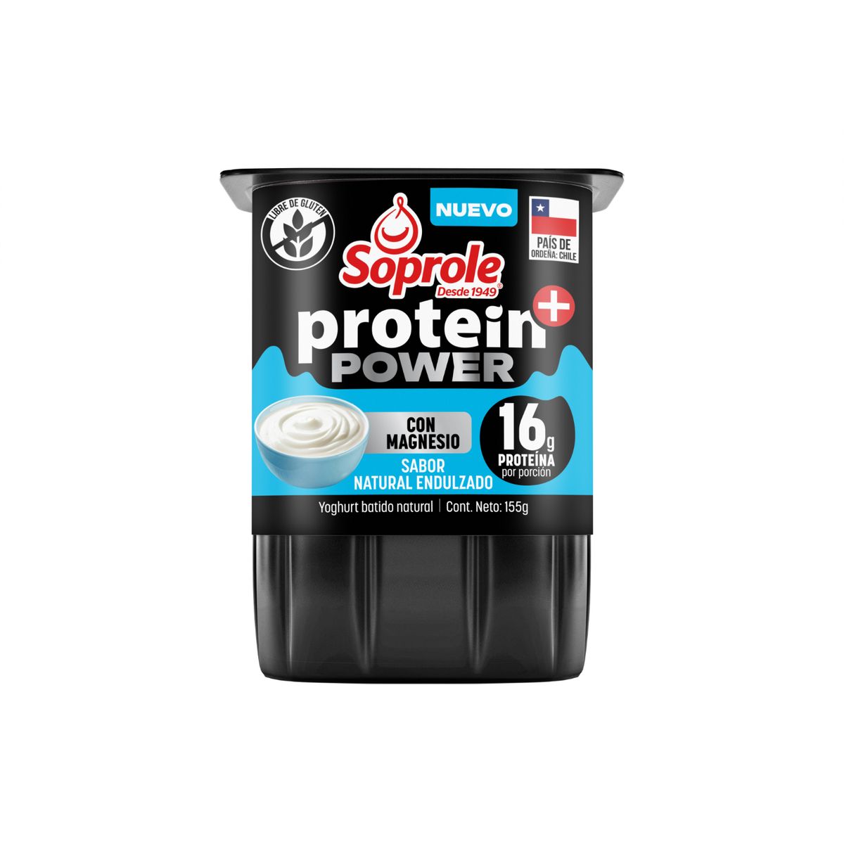 SOPROLE - Yoghurt Protein + Power Natural Soprole 155 gr