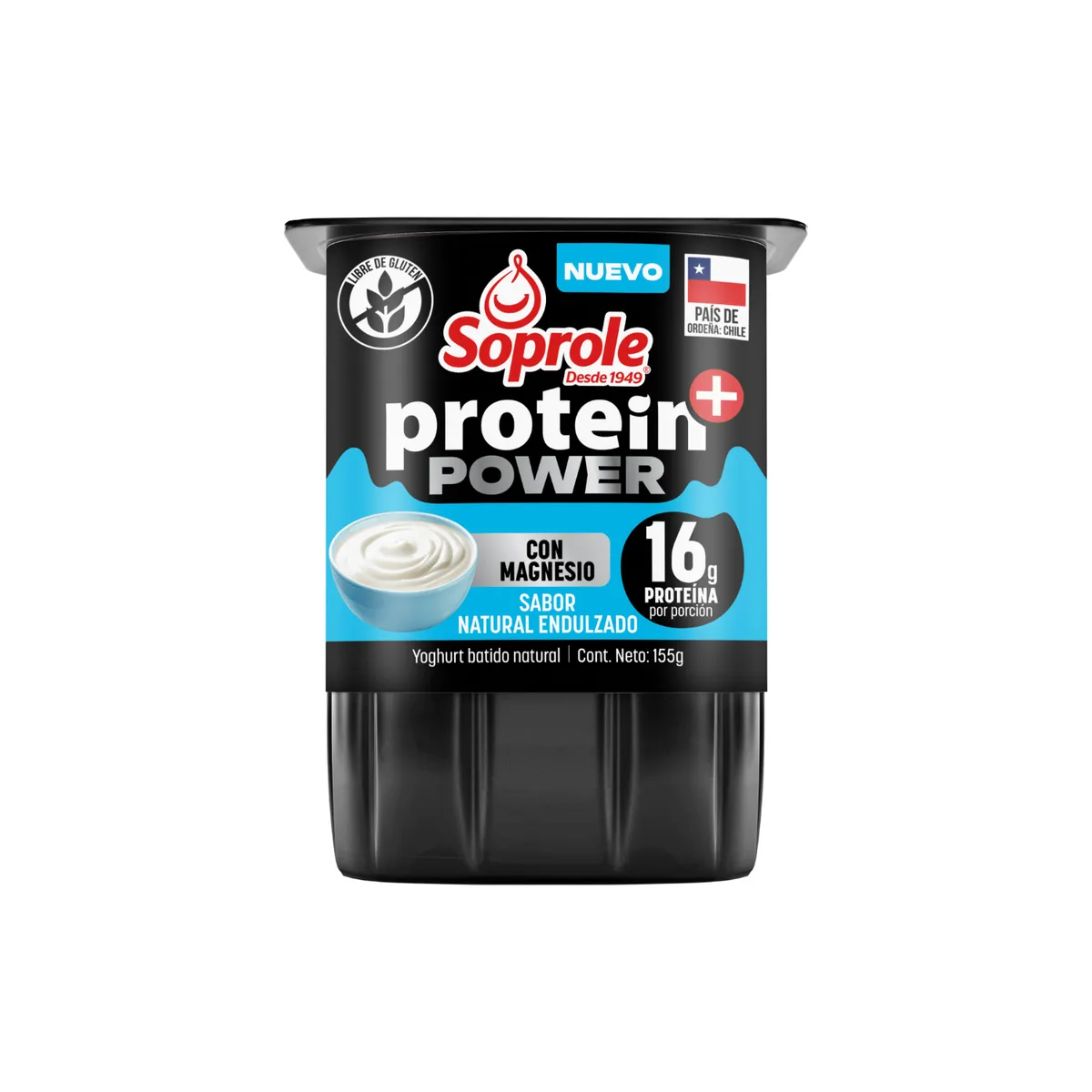 SOPROLE - Yoghurt Protein + Power Natural Soprole 155 gr