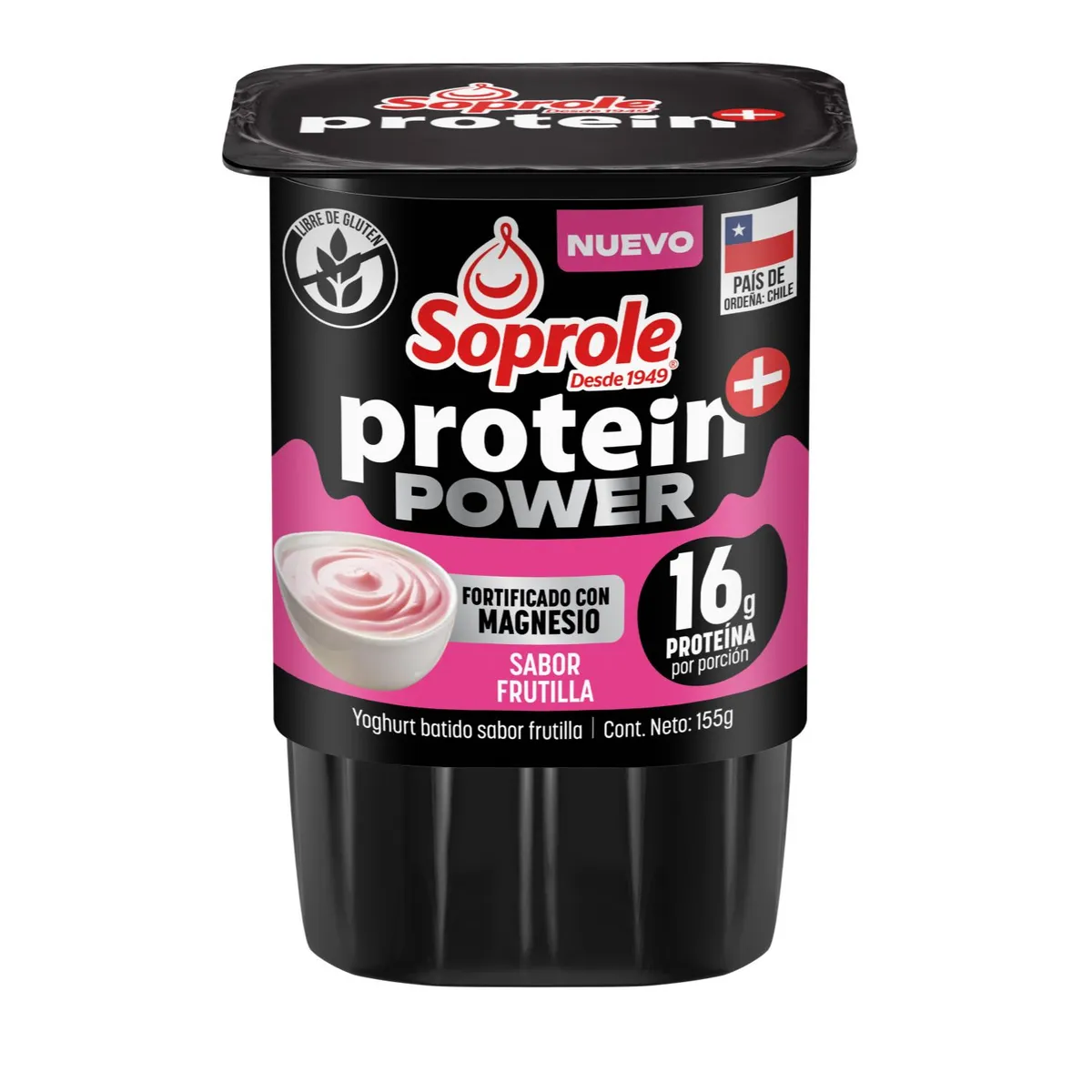 SOPROLE - Yoghurt Protein + Power Frutilla Soprole 155 gr