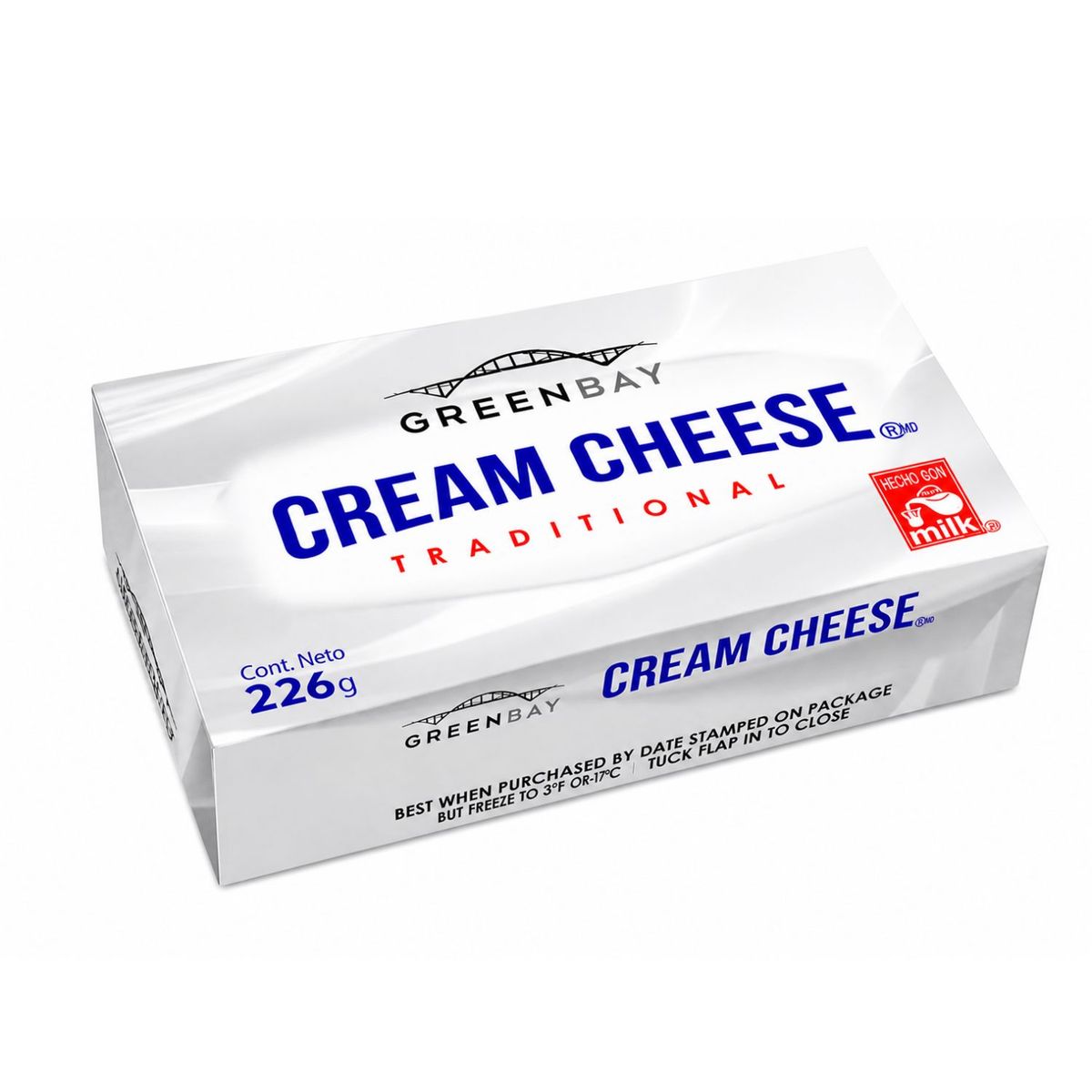  - Queso Crema Tradicional Greenbay 226 gr