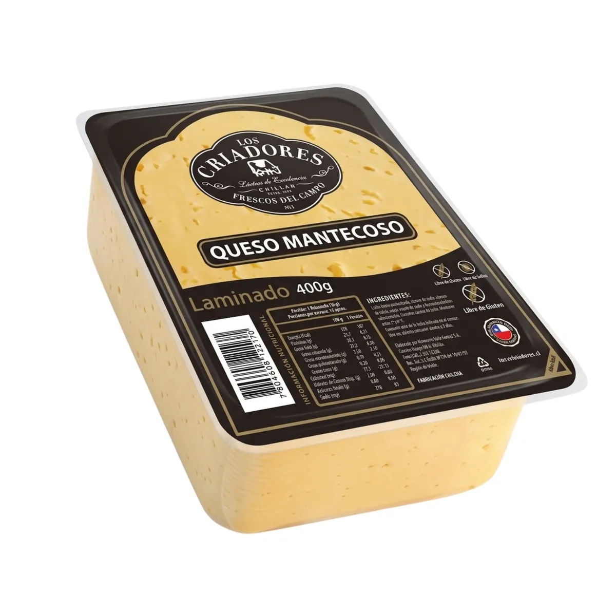 LOS CRIADORES - Queso Mantecoso Laminado Los Criadores 400 gr