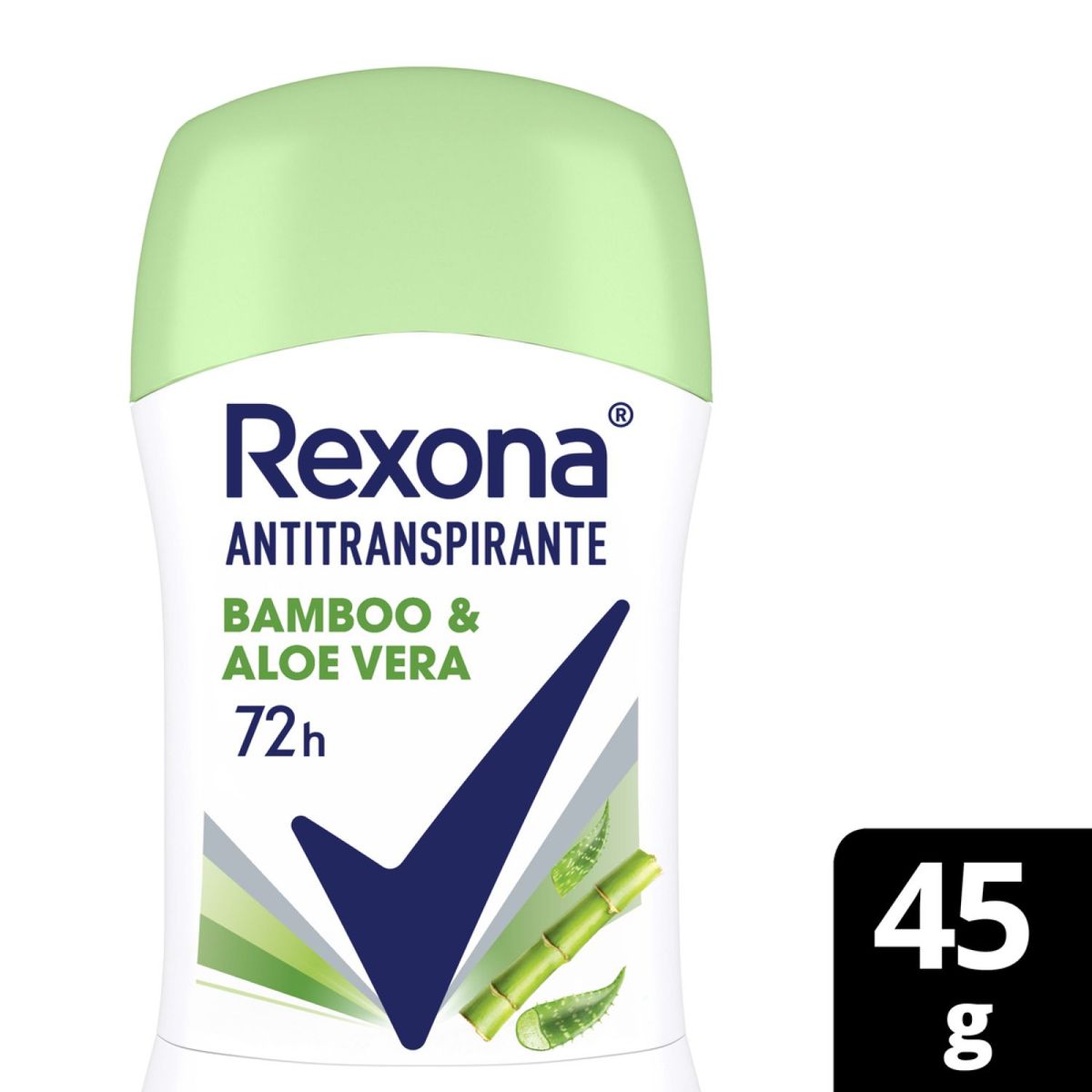 REXONA - Desodorante Antitranspirante Stick Bamboo Aloe Rexona 45 gr