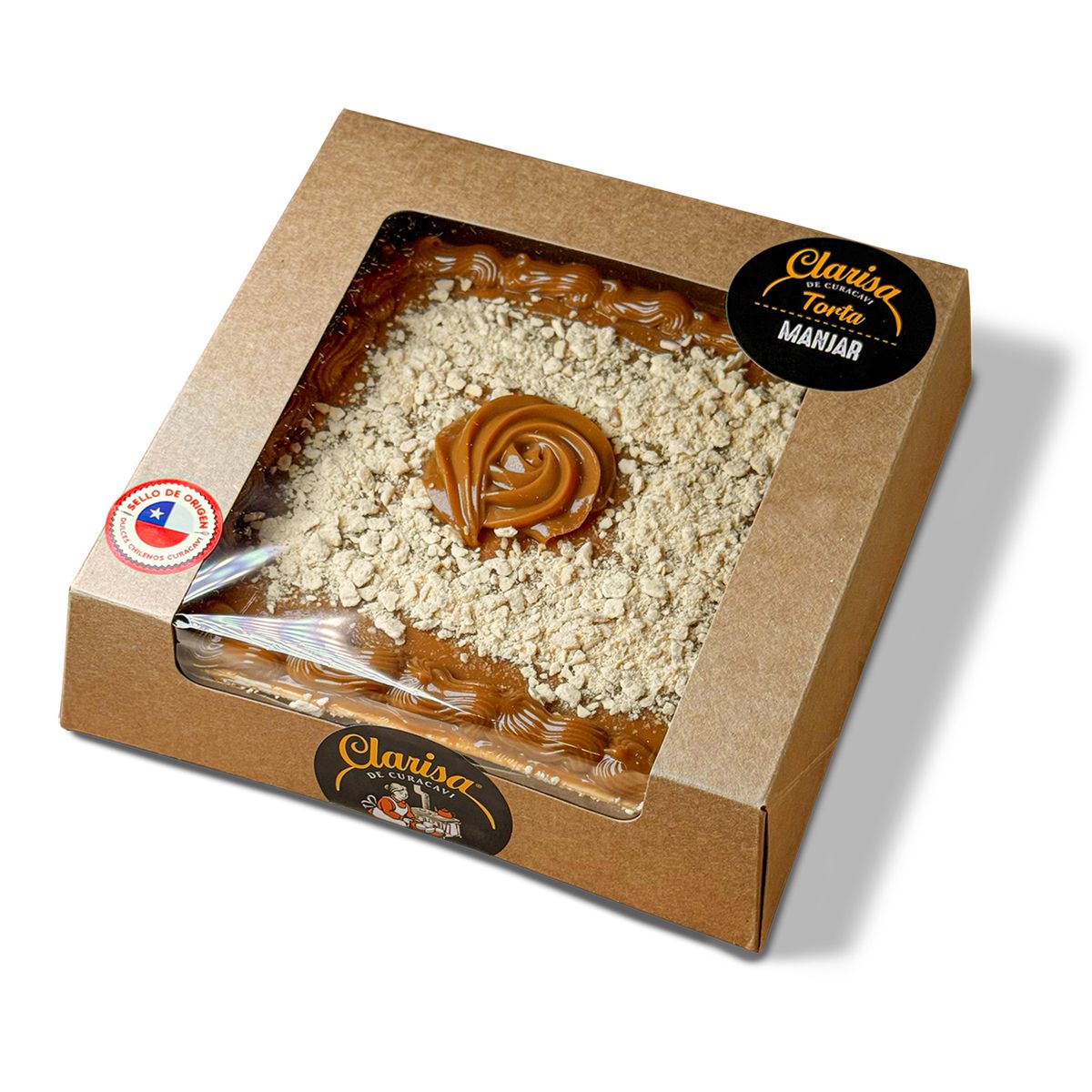 CLARISA DE CURACAVI - Torta Manjar Merengue Clarisa 600 gr