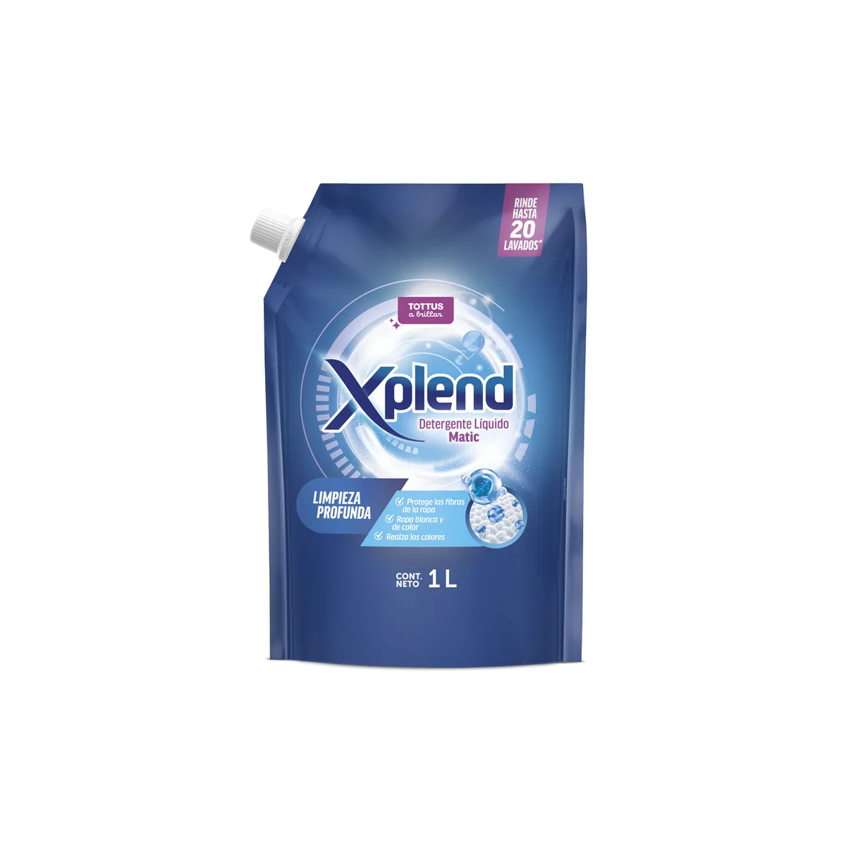 XPLEND - Detergente Líquido Matic Xplend 1 lt
