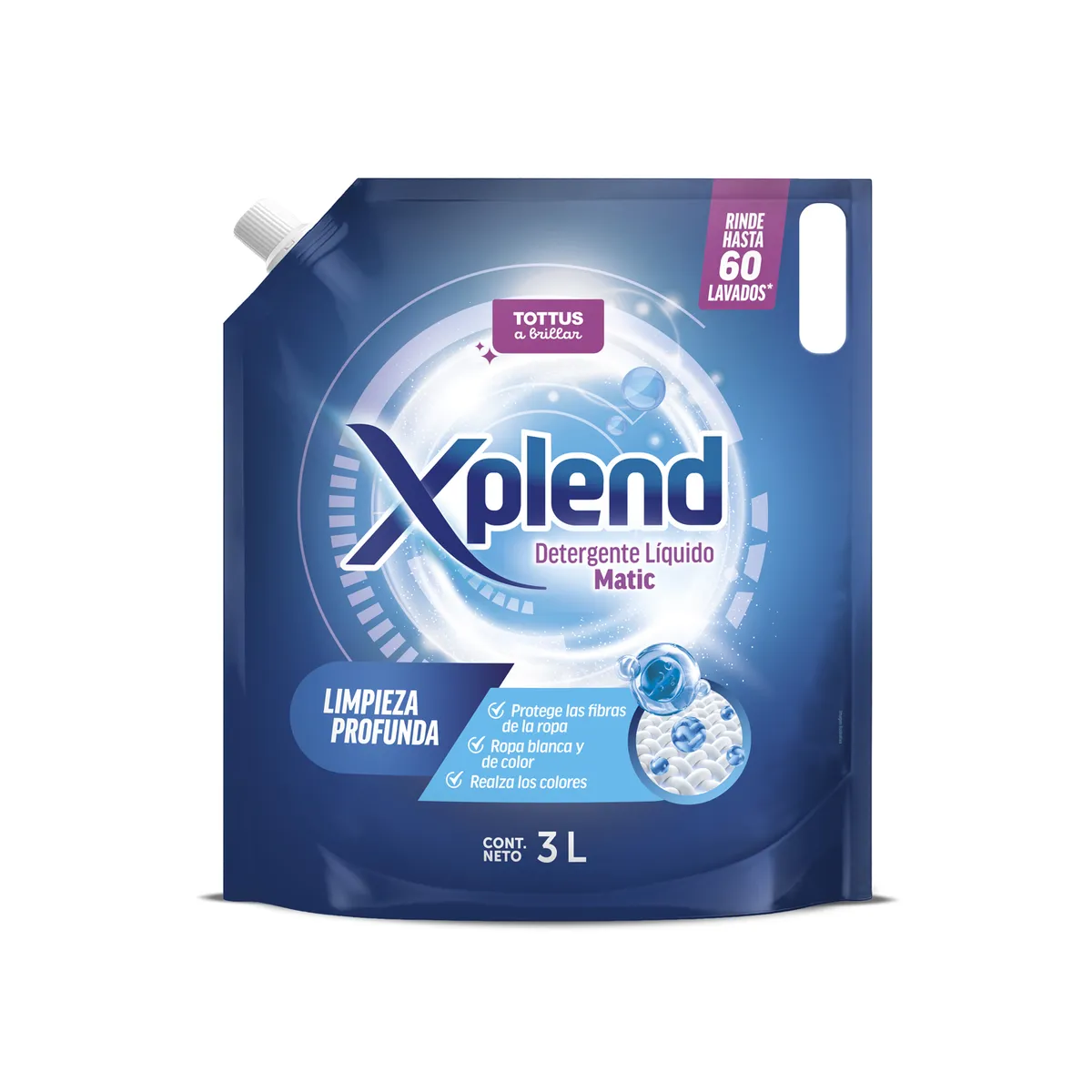 XPLEND - Detergente Líquido Matic Xplend 3 lt