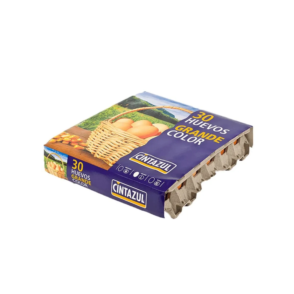 CINTAZUL - Huevo de Color Grande Cintazul 30 un