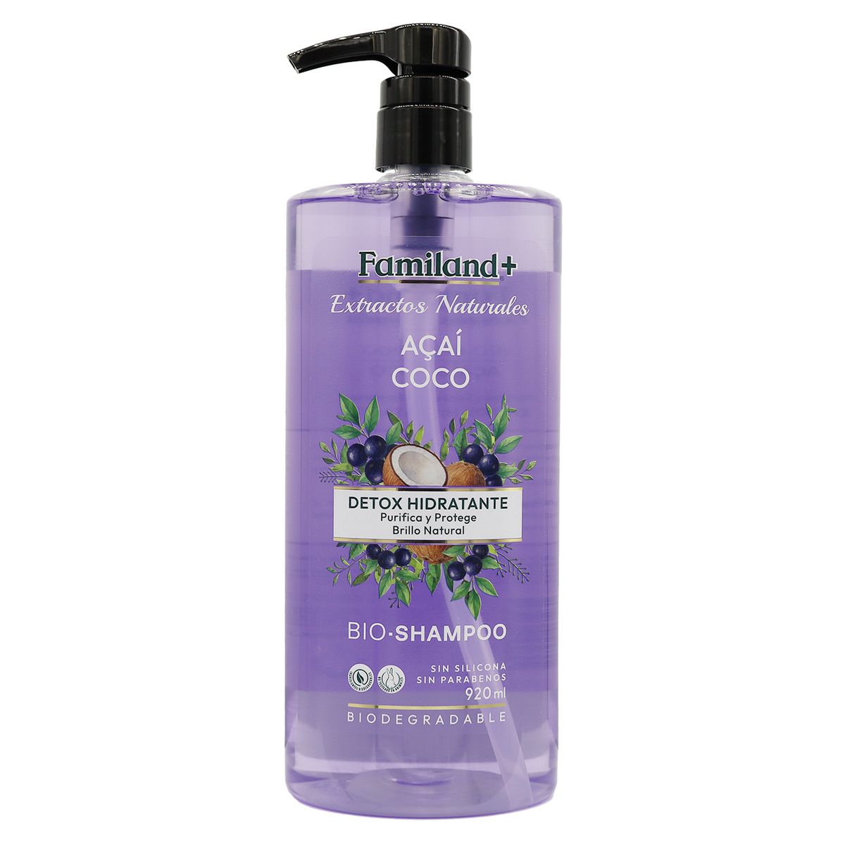 FAMILAND - Shampoo Detox Hidratante Acaí Coco Familand 920 ml