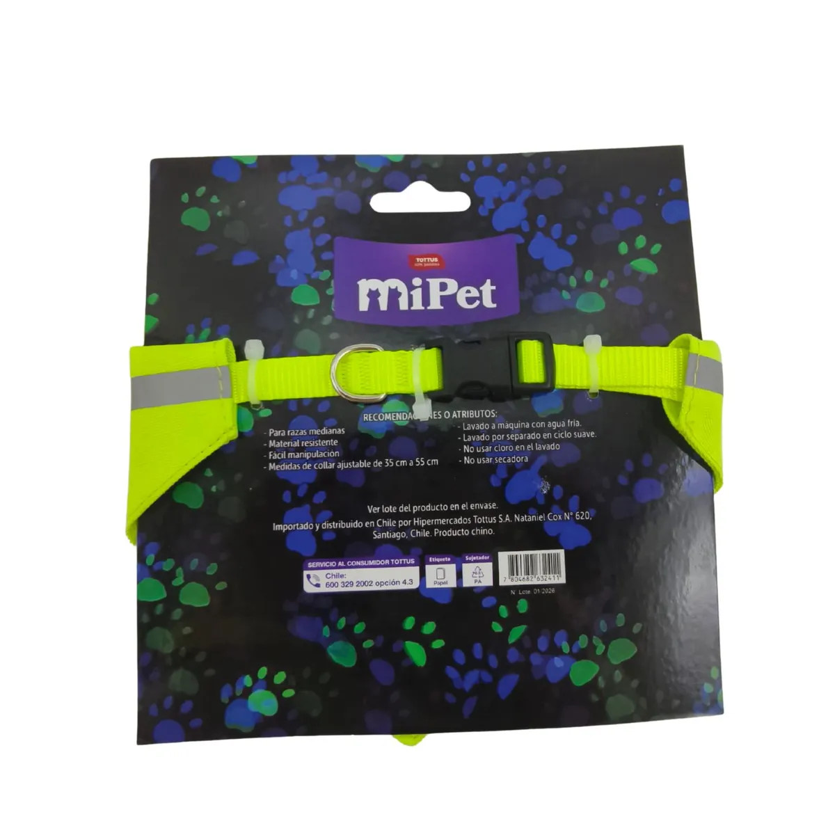 MIPET - Collar Bandana Reflectante para Perros Mipet Talla M