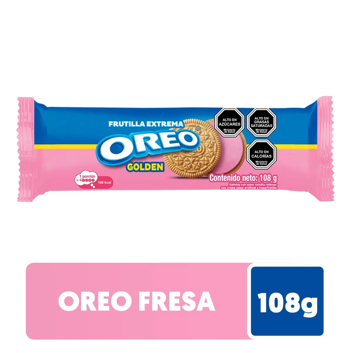 OREO - Galleta Oreo Sabor Frutilla Extrema 108 g