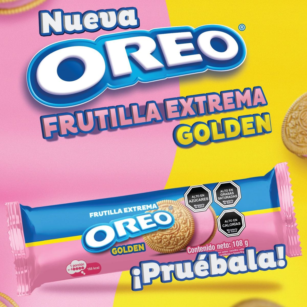 OREO - Galleta Oreo Sabor Frutilla Extrema 108 g