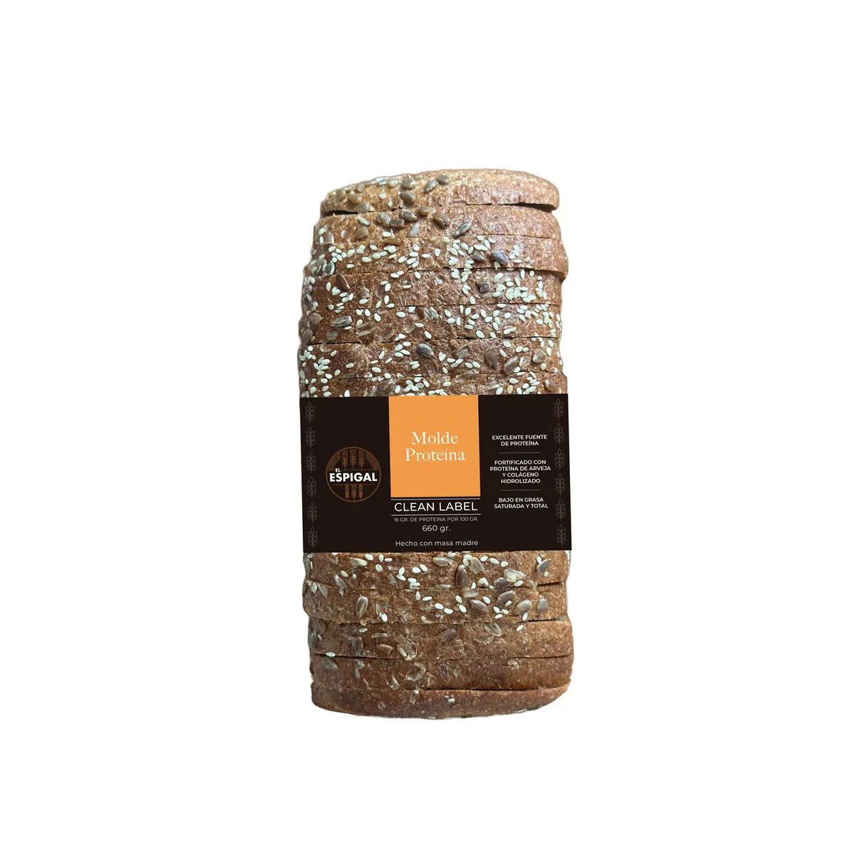 EL ESPIGAL - Pan de Molde Proteína Masa Madre El Espigal 660 gr