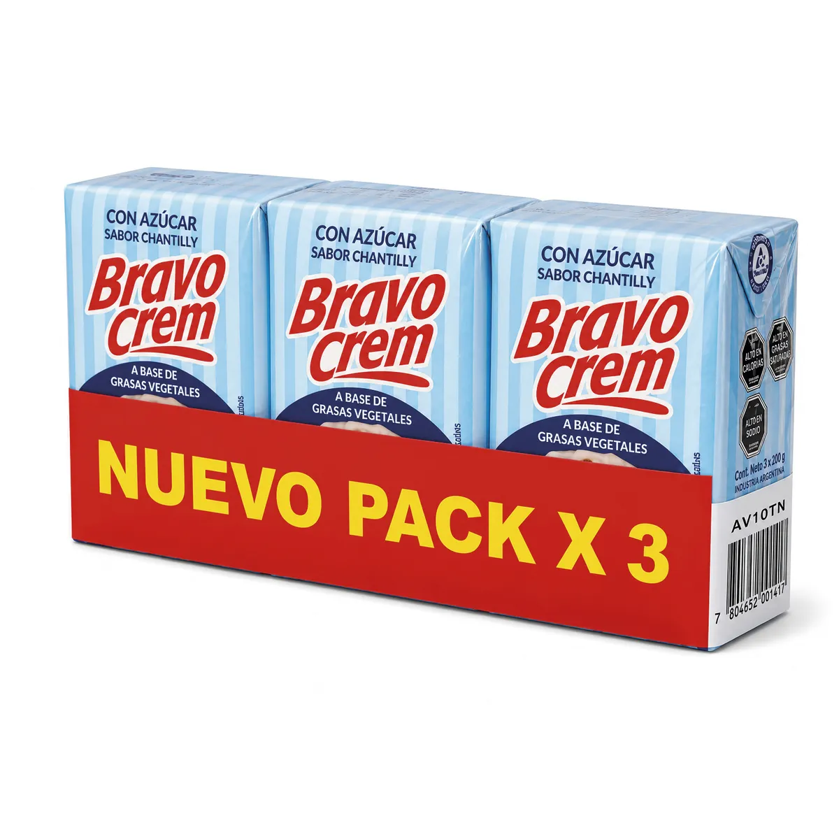 BRAVO - Pack Crema Dulce Bravo Crem 3 x 200 gr