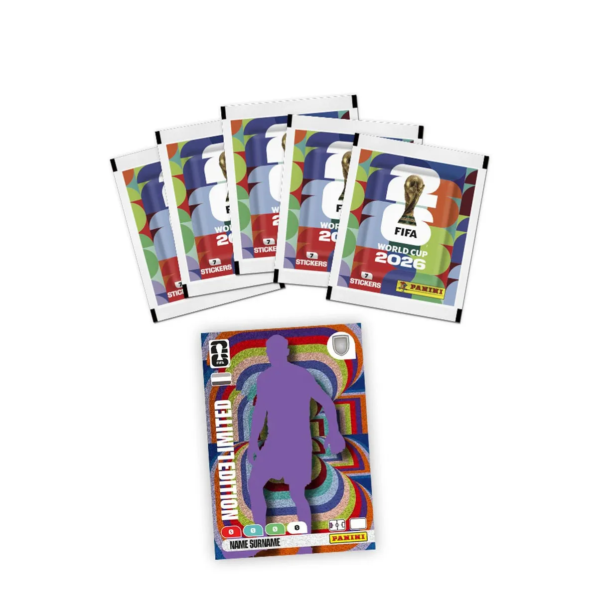 PANINI - BLISTER 5 SOBRES1CARTA EDL MUNDIAL FIFA