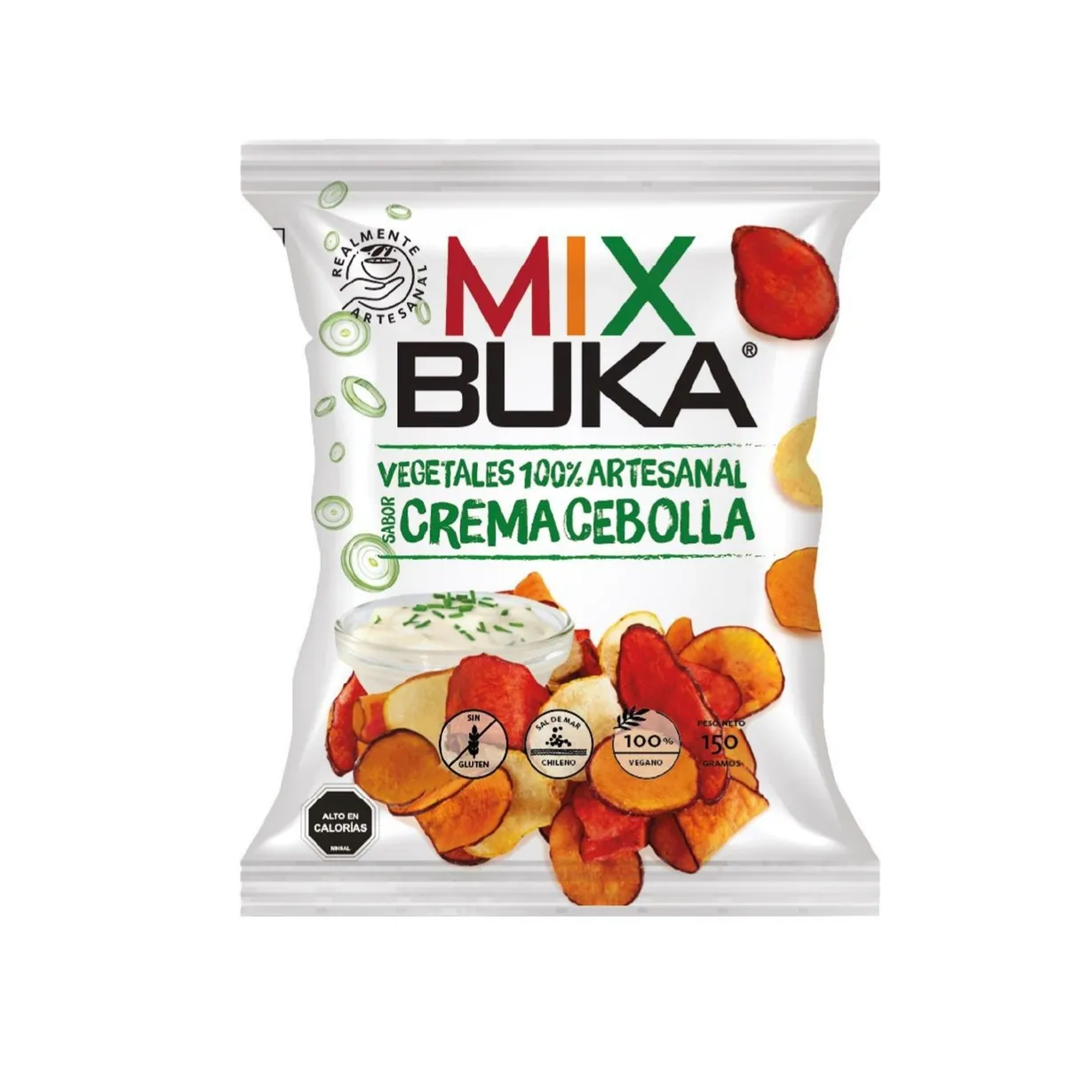BUKA - Snack Mix Vegetales Sabor Crema Cebolla Buka 150 g