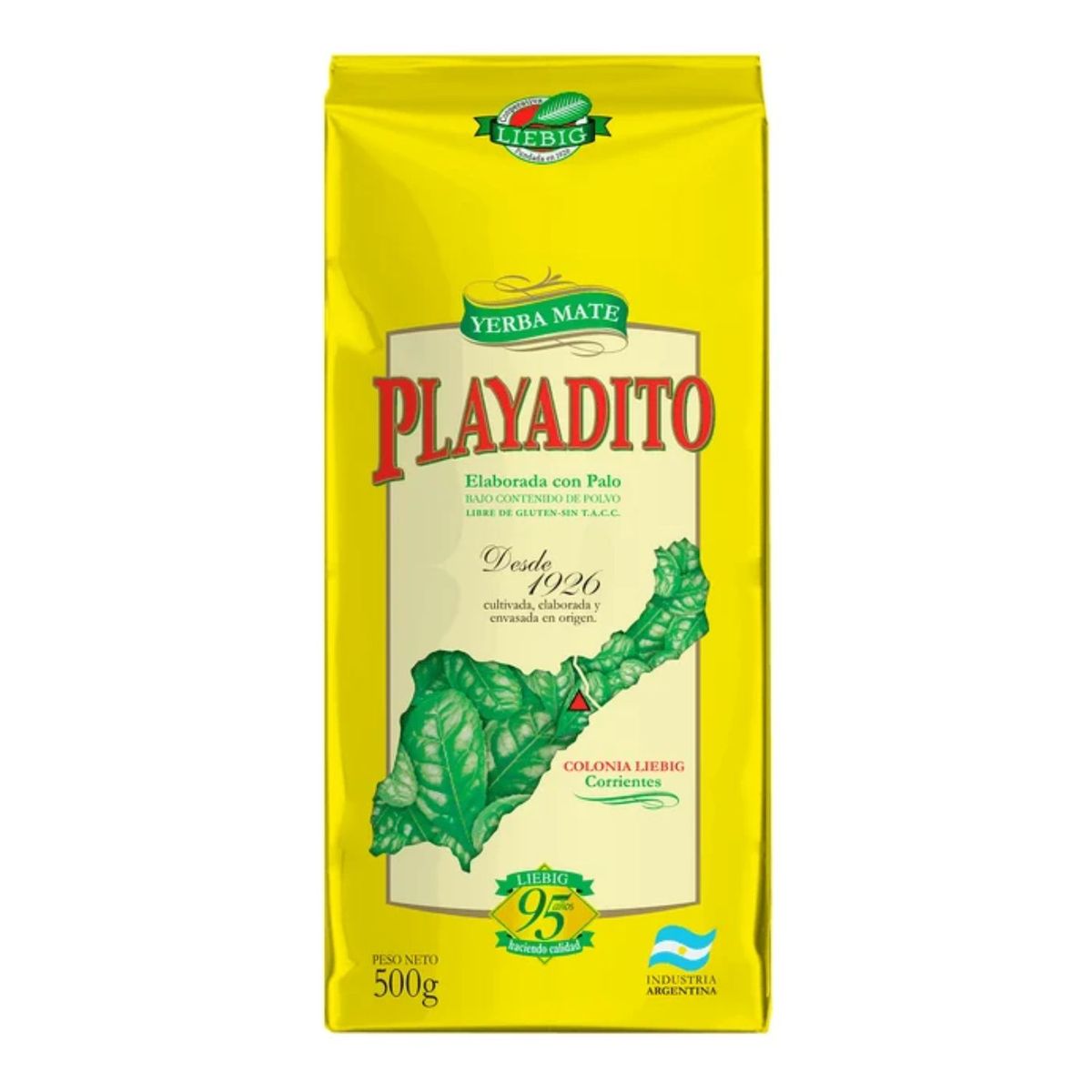 PLAYADITO - Yerba Mate con Palo Playadito 500 gr