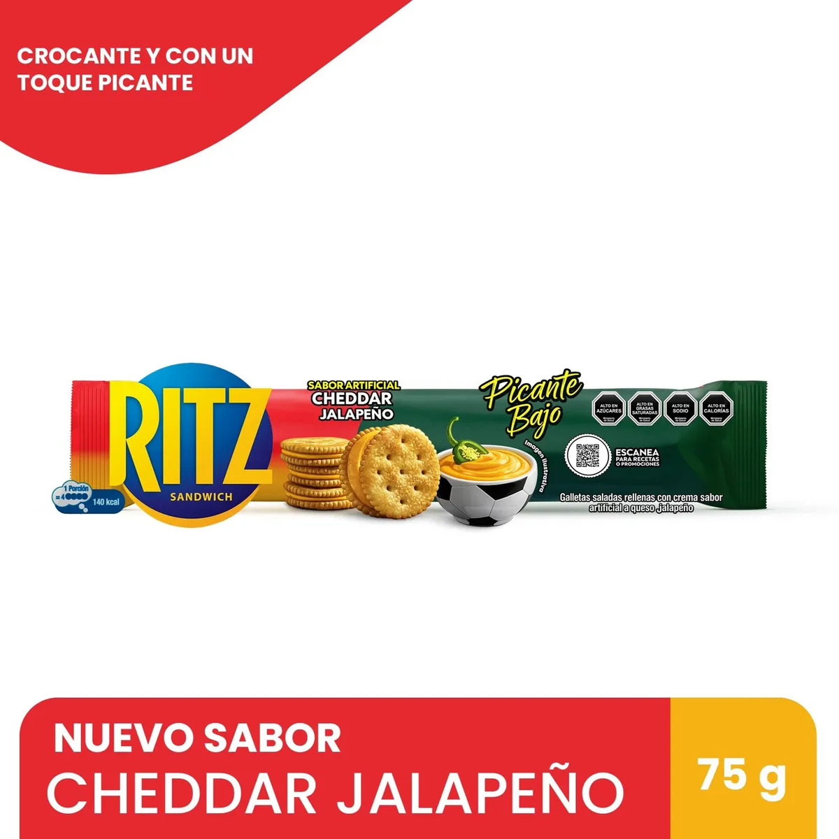 RITZ - GALLETA JALAPENO TACO RITZ 75 G