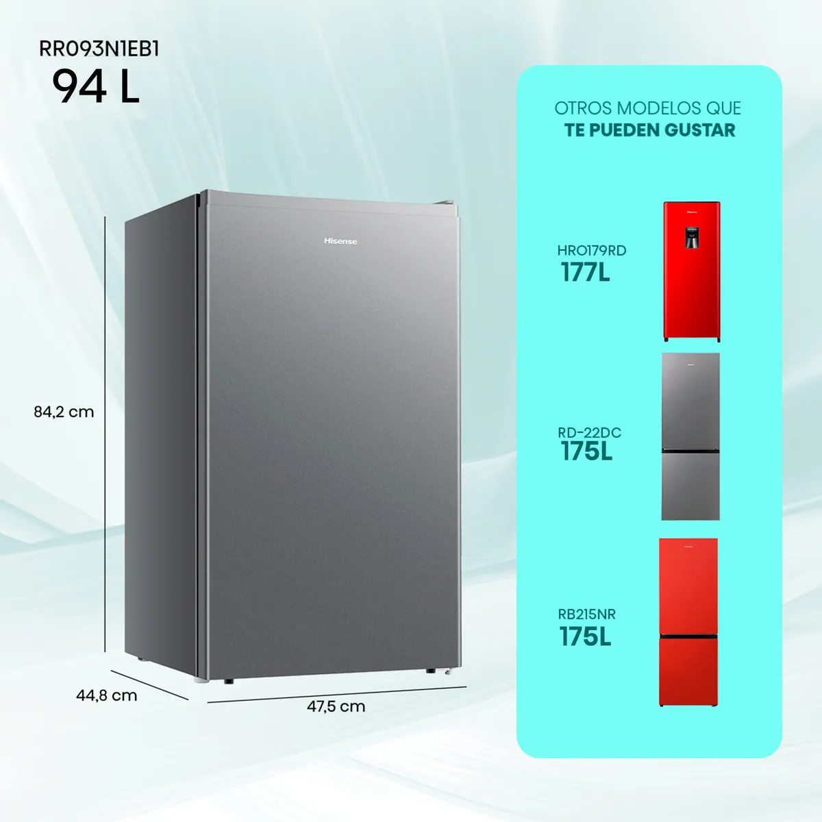 HISENSE - Frigobar Frost Rr093N1Eb1