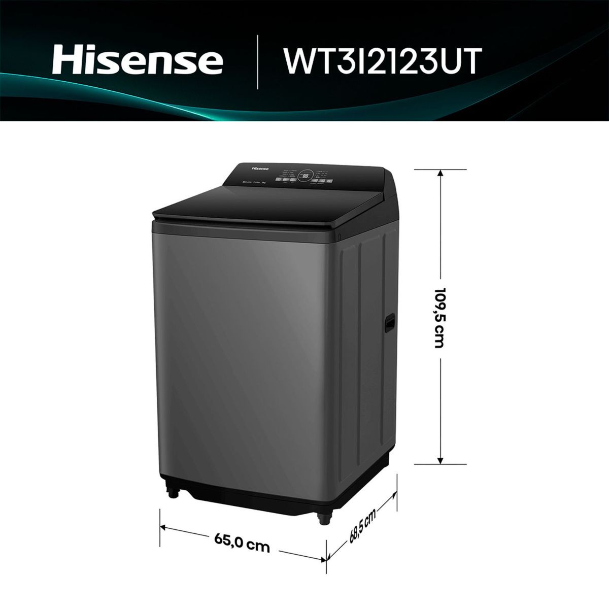 HISENSE - Lavadora Carga Superior 21Kg Wt3I2123Ut