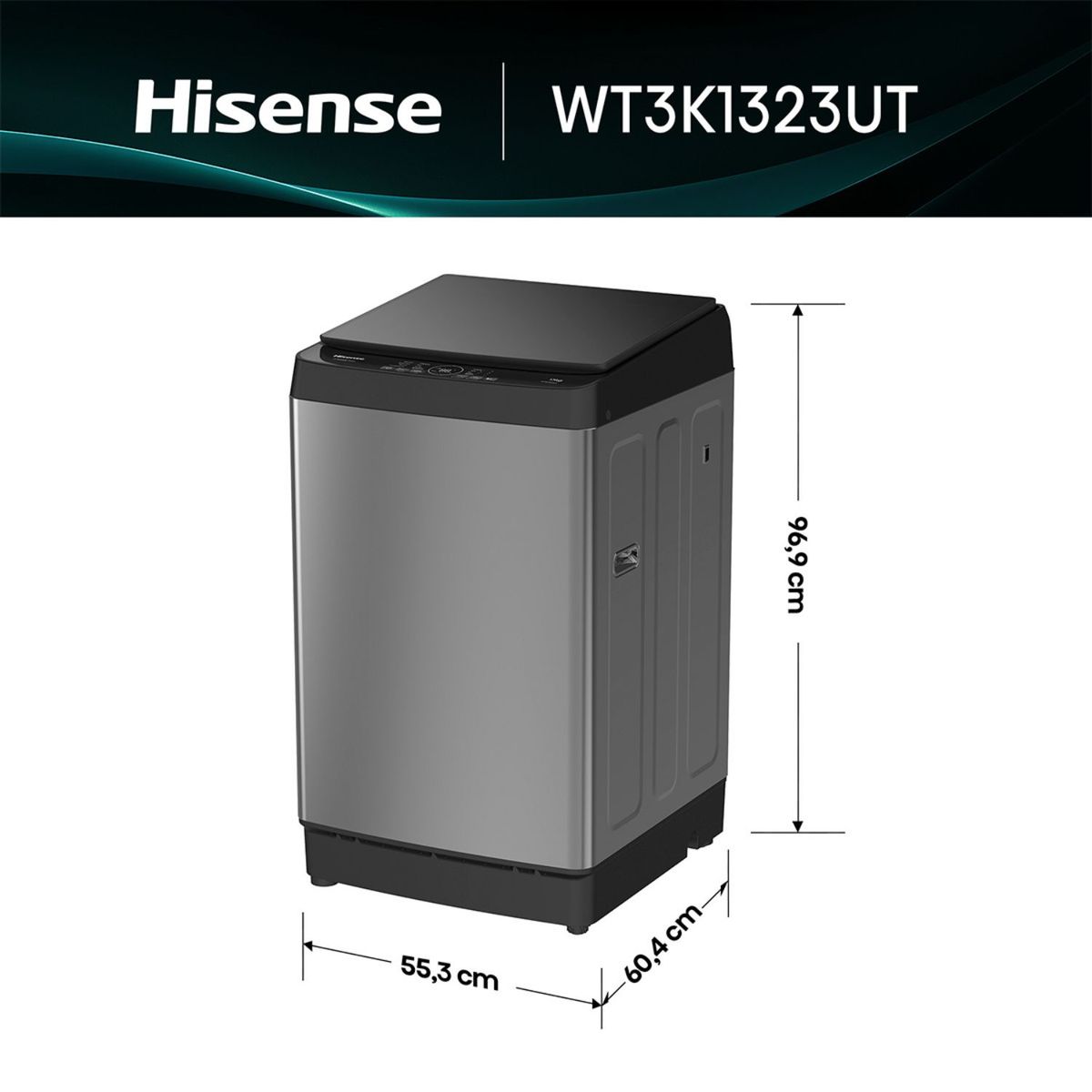 HISENSE - Lavadora Carga Superior 13Kg Wt3K1323Ut