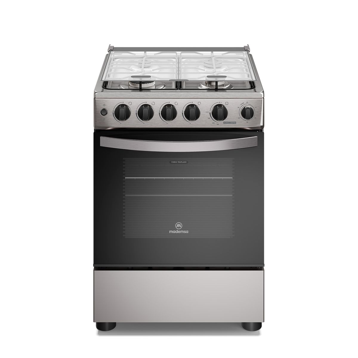 MADEMSA - Cocina Gas 4 Platos Fm4Psc Inox Mademsa