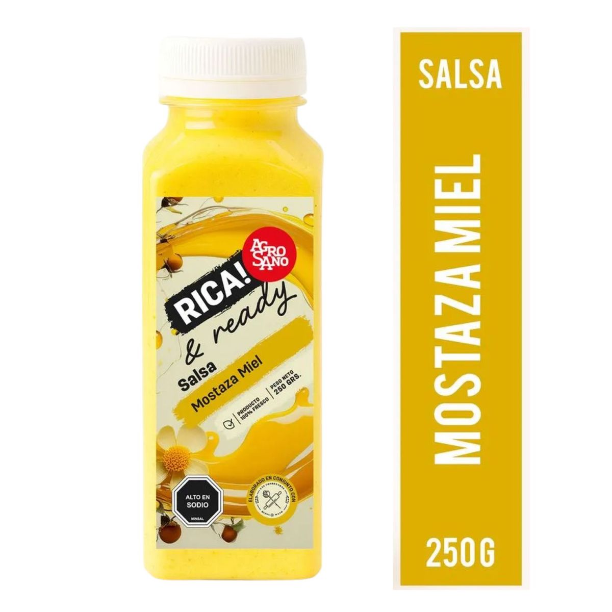 AGROSANO - Salsa Mostaza Miel Agrosano 250 ml