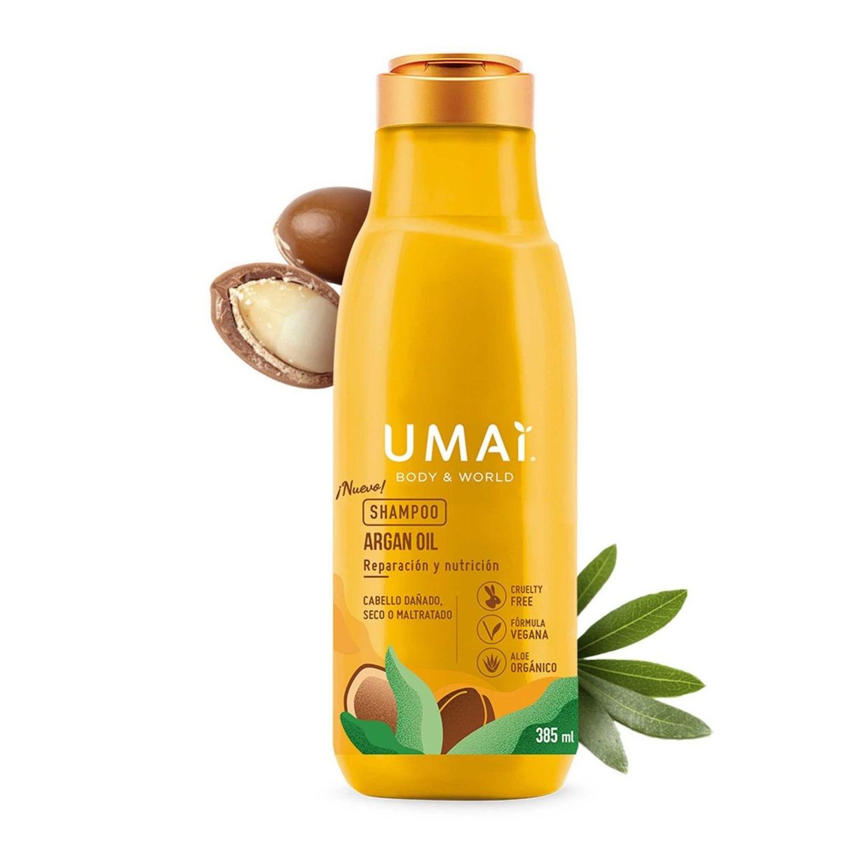 UMAI - Shampoo Aceite de Argán Reparación y Nutrición Umai 385 ml