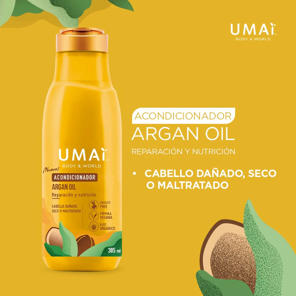 UMAI - ACONDICIONADOR ARGAN OIL UMAI 385 ML
