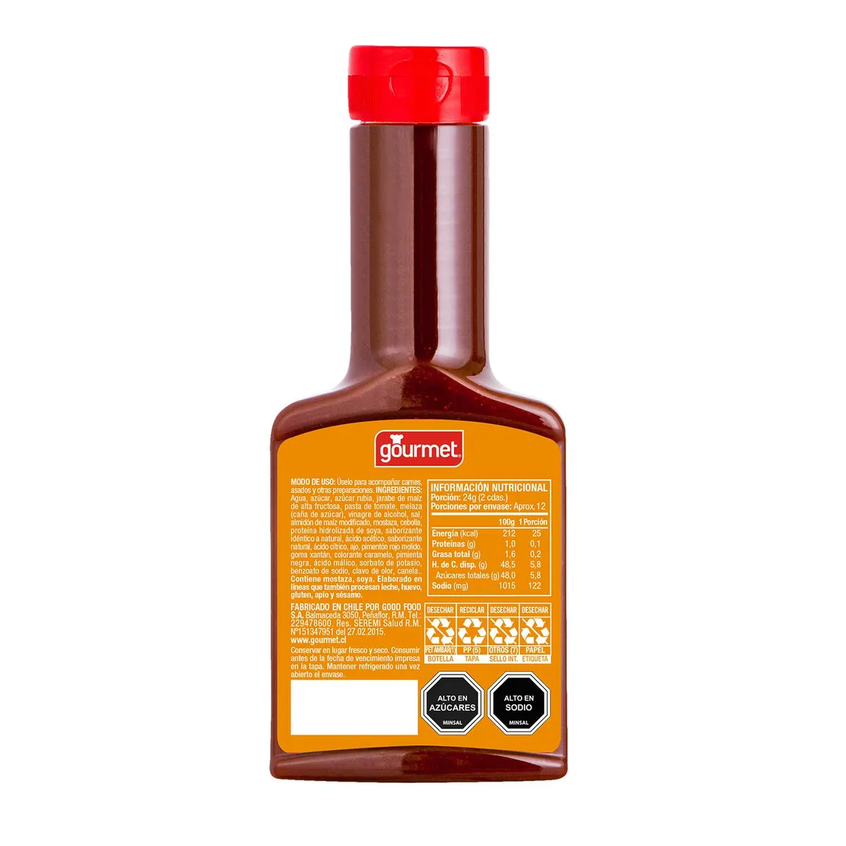 GOURMET - Salsa Barbecue Miel Gourmet 280 g