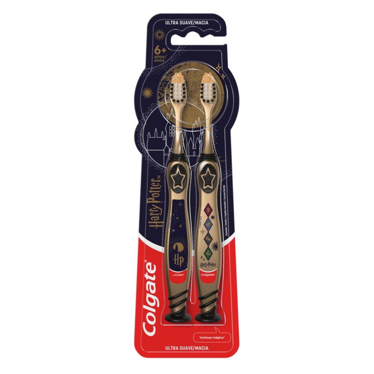 COLGATE - Pack Cepillo Dental Niño Ultra Suave Harry Potter Colgate 2 un