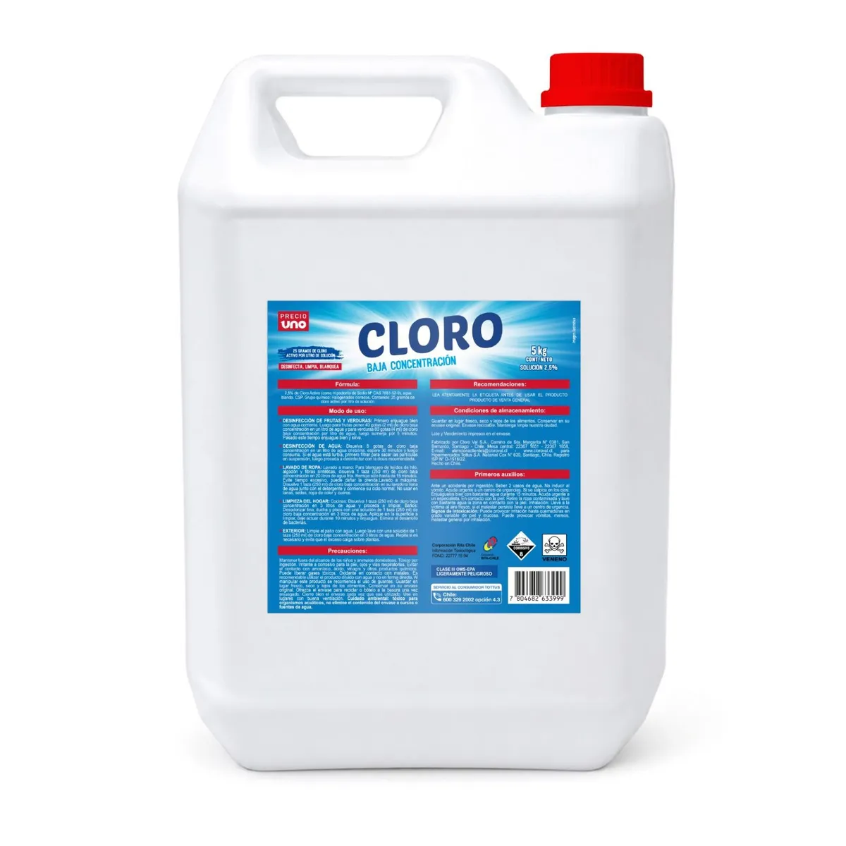 PRECIO UNO - CLORO PRECIO UNO 5 KG