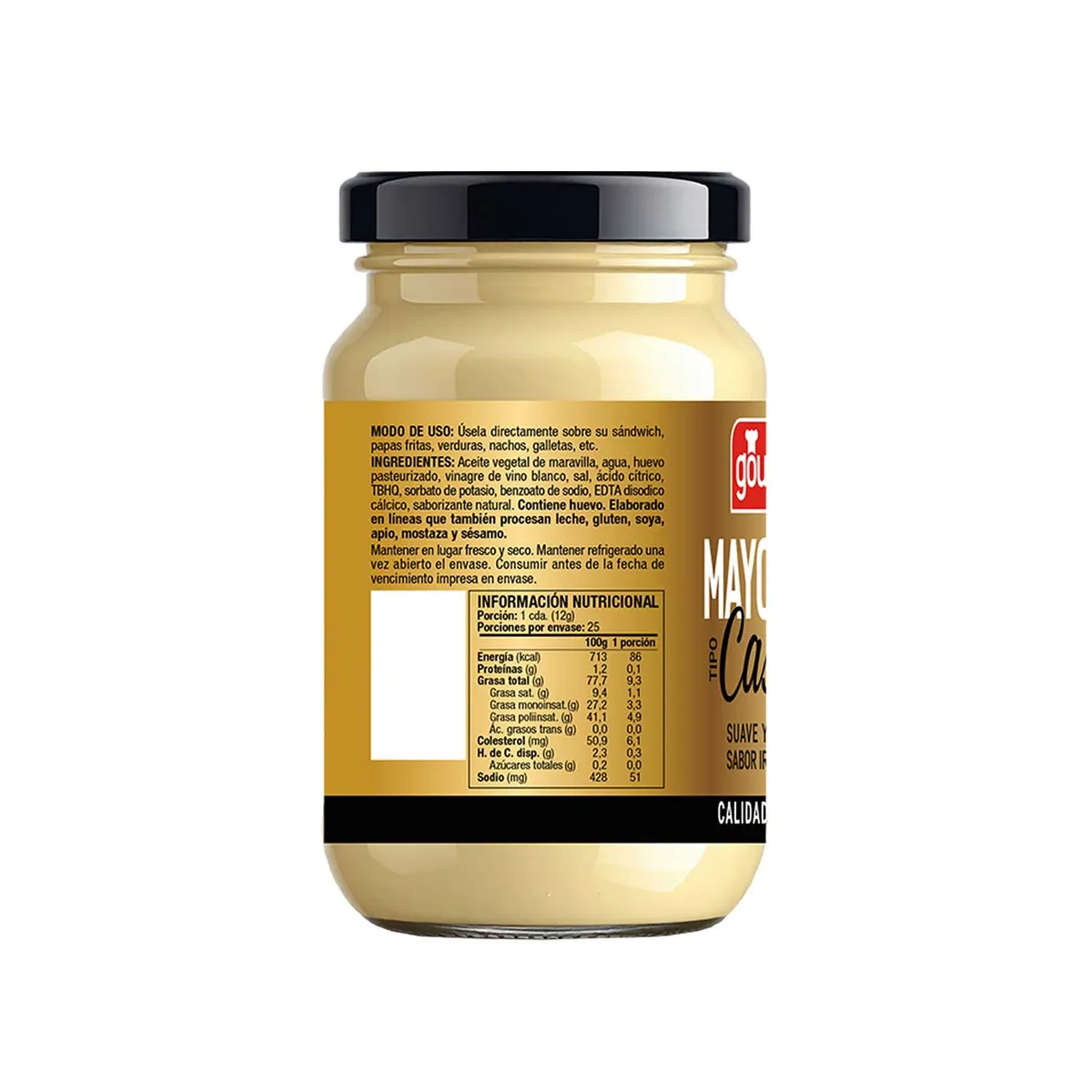 GOURMET - Mayonesa Tipo Casera Premium Gourmet 300 g