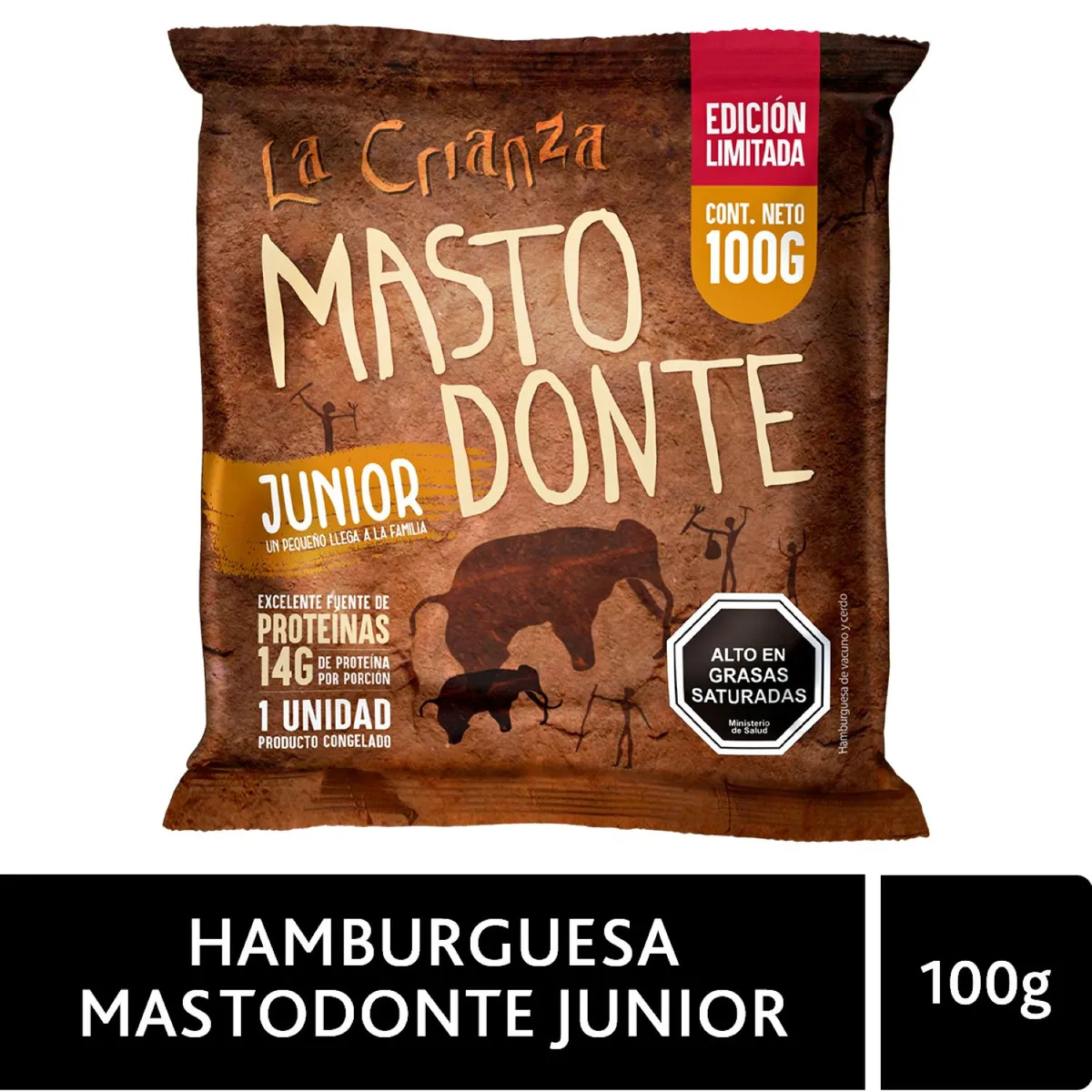 LA CRIANZA - Hamburguesa Mastodonte Junior La Crianza 100 gr