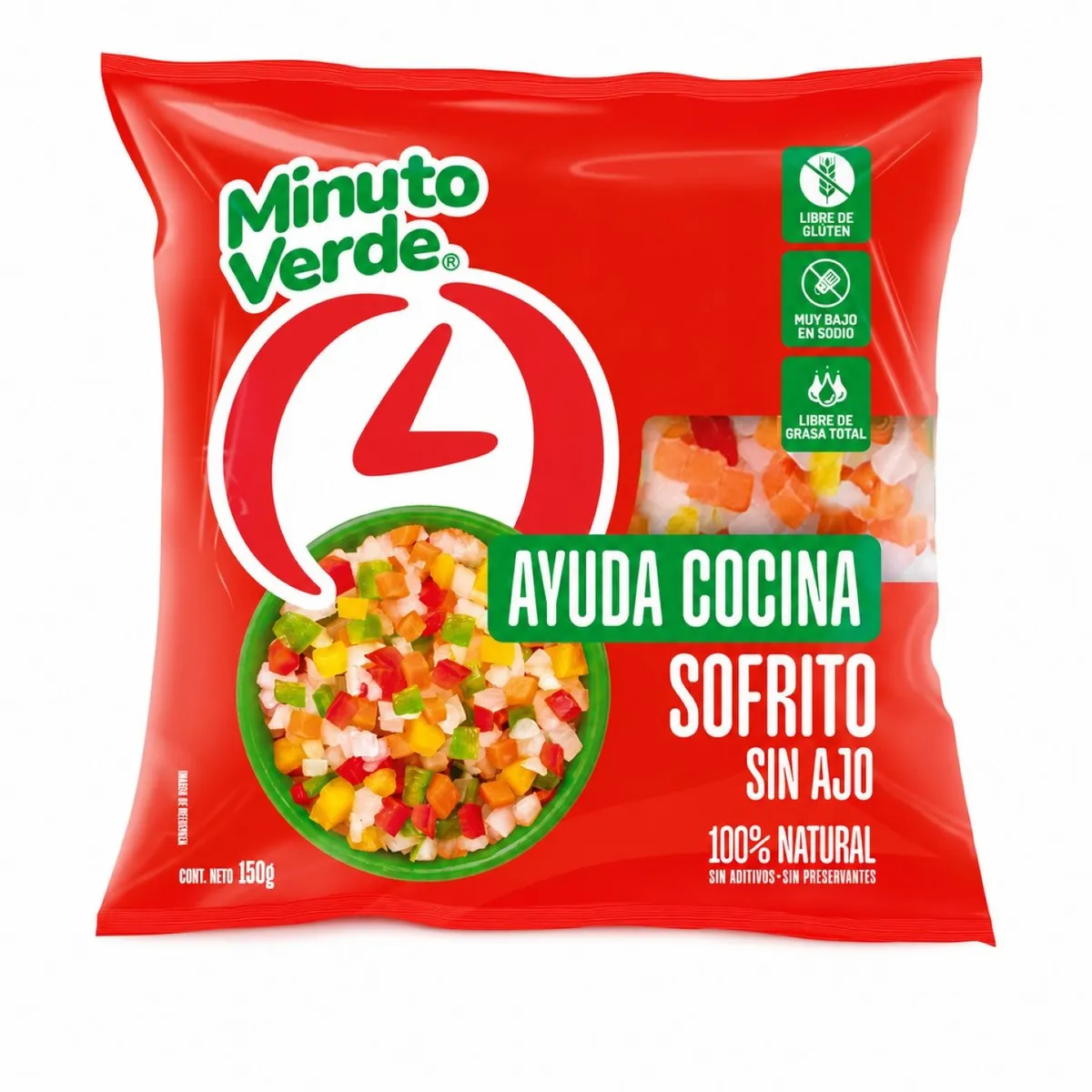 MINUTO VERDE - Sofrito Sin Ajo Minuto Verde 150 gr
