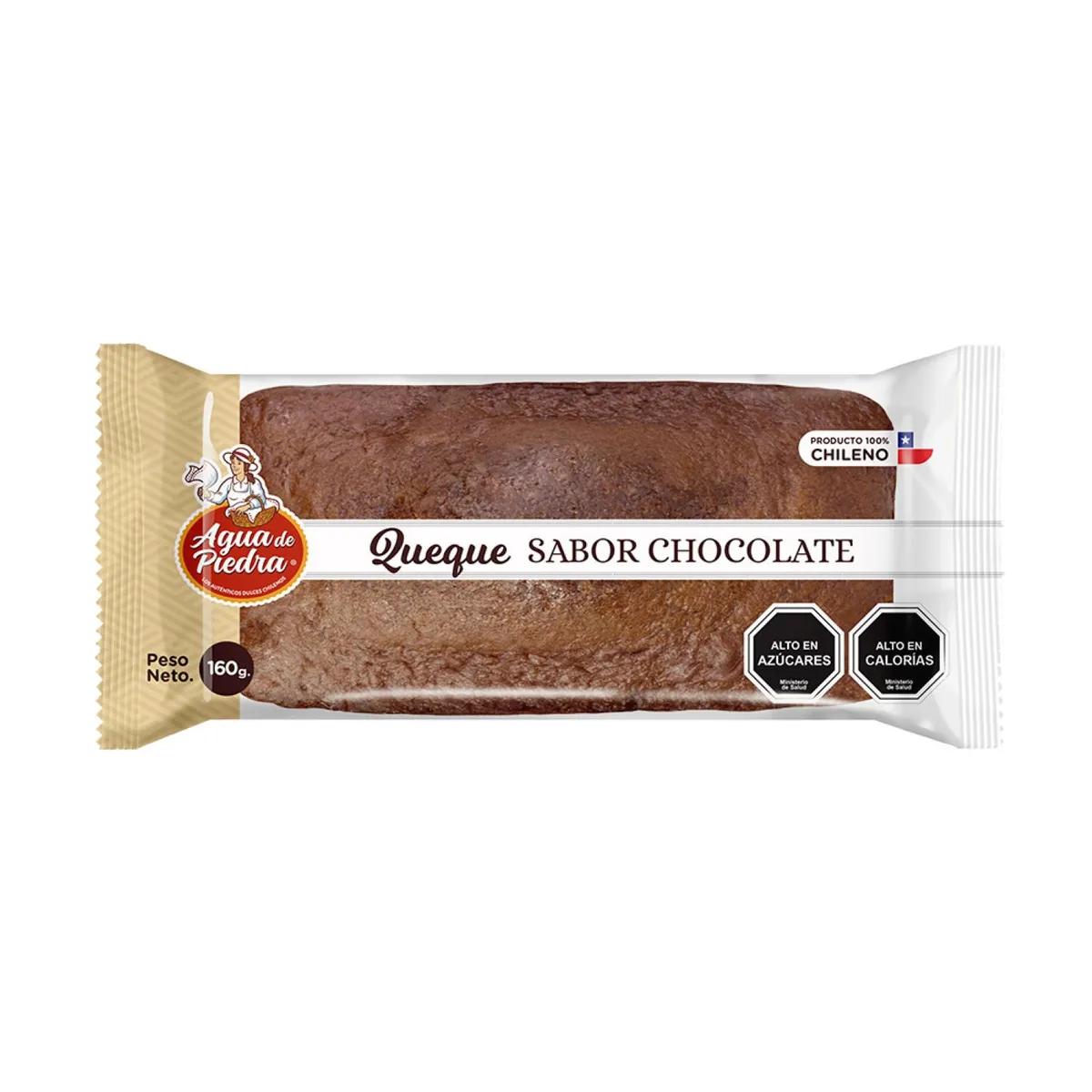 AGUA DE PIEDRA - Queque Sabor Chocolate Agua de Piedra 160 gr