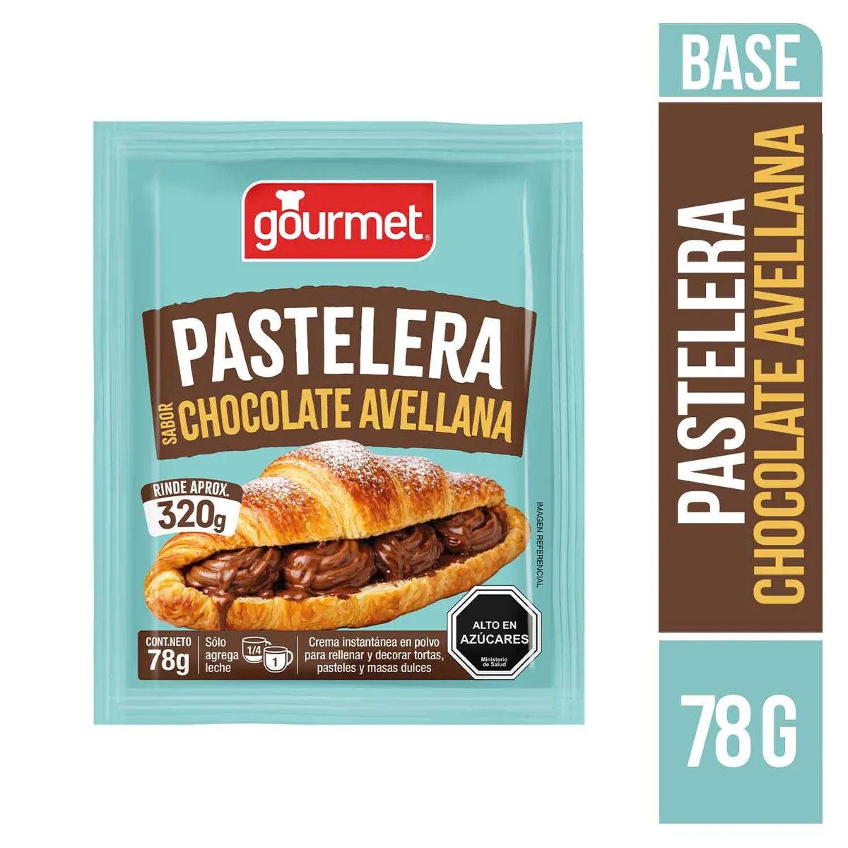 GOURMET - Crema Pastelera Sabor Chocolate Avellana Gourmet 78 g