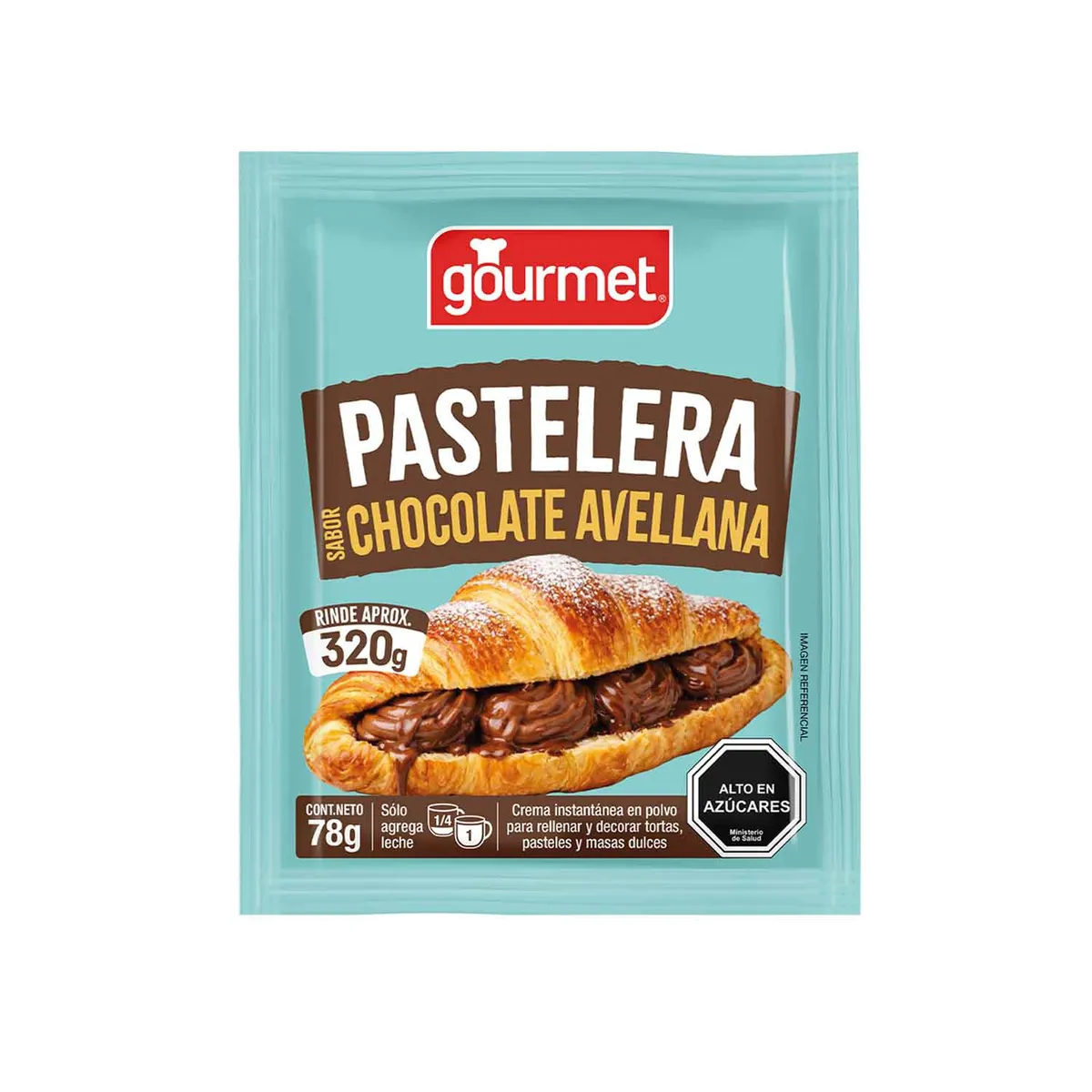 GOURMET - Crema Pastelera Sabor Chocolate Avellana Gourmet 78 g