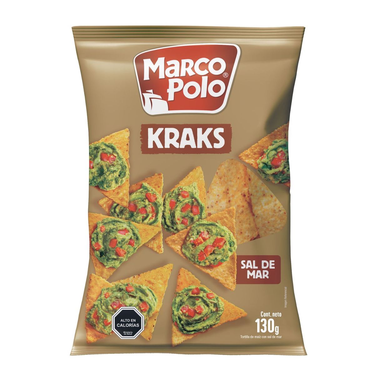 MARCO POLO - Tortillas Kraks con Sal de Mar Marco Polo 130 gr