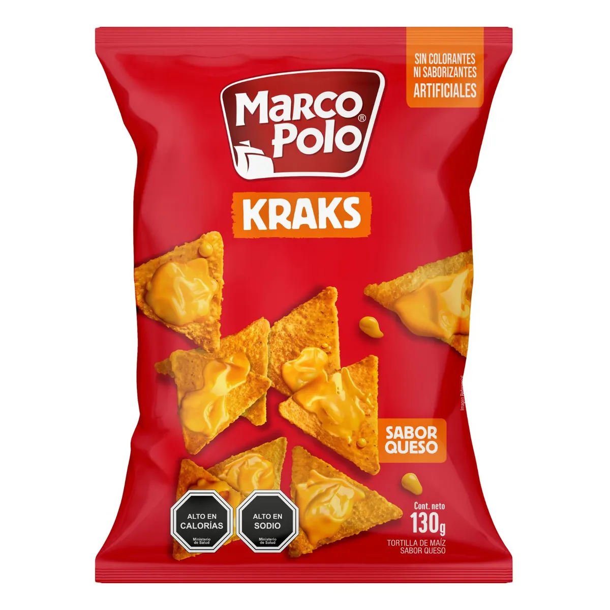 MARCO POLO - Tortillas Kraks Sabor Queso Marco Polo 130 gr