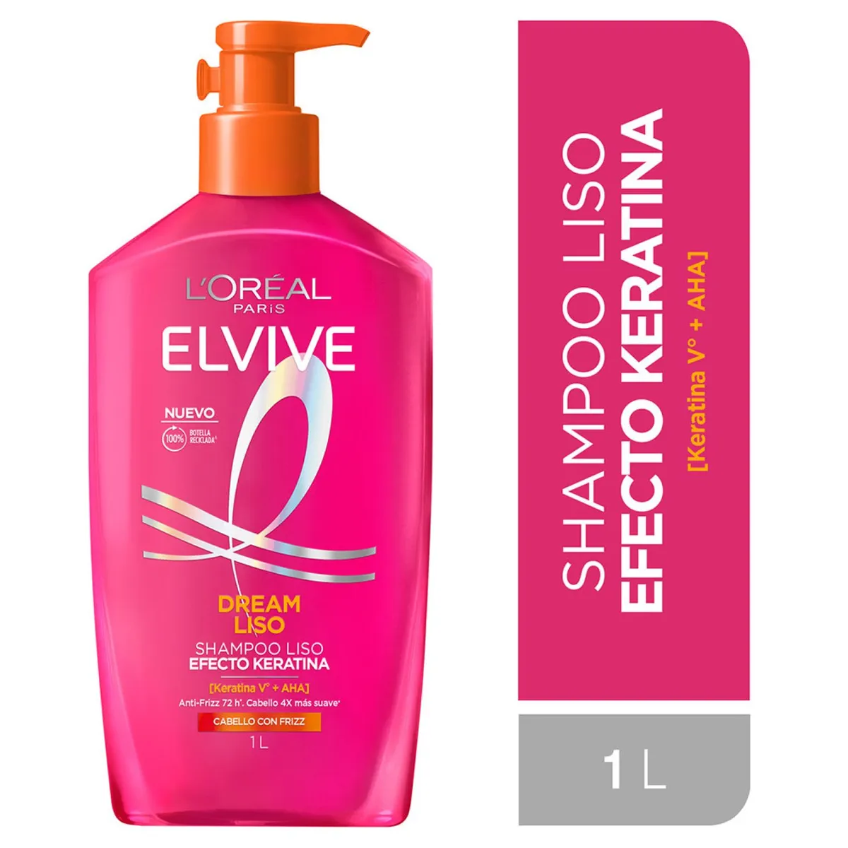 ELVIVE - Shampoo Dream Liso Keratina Elvive 1 lt
