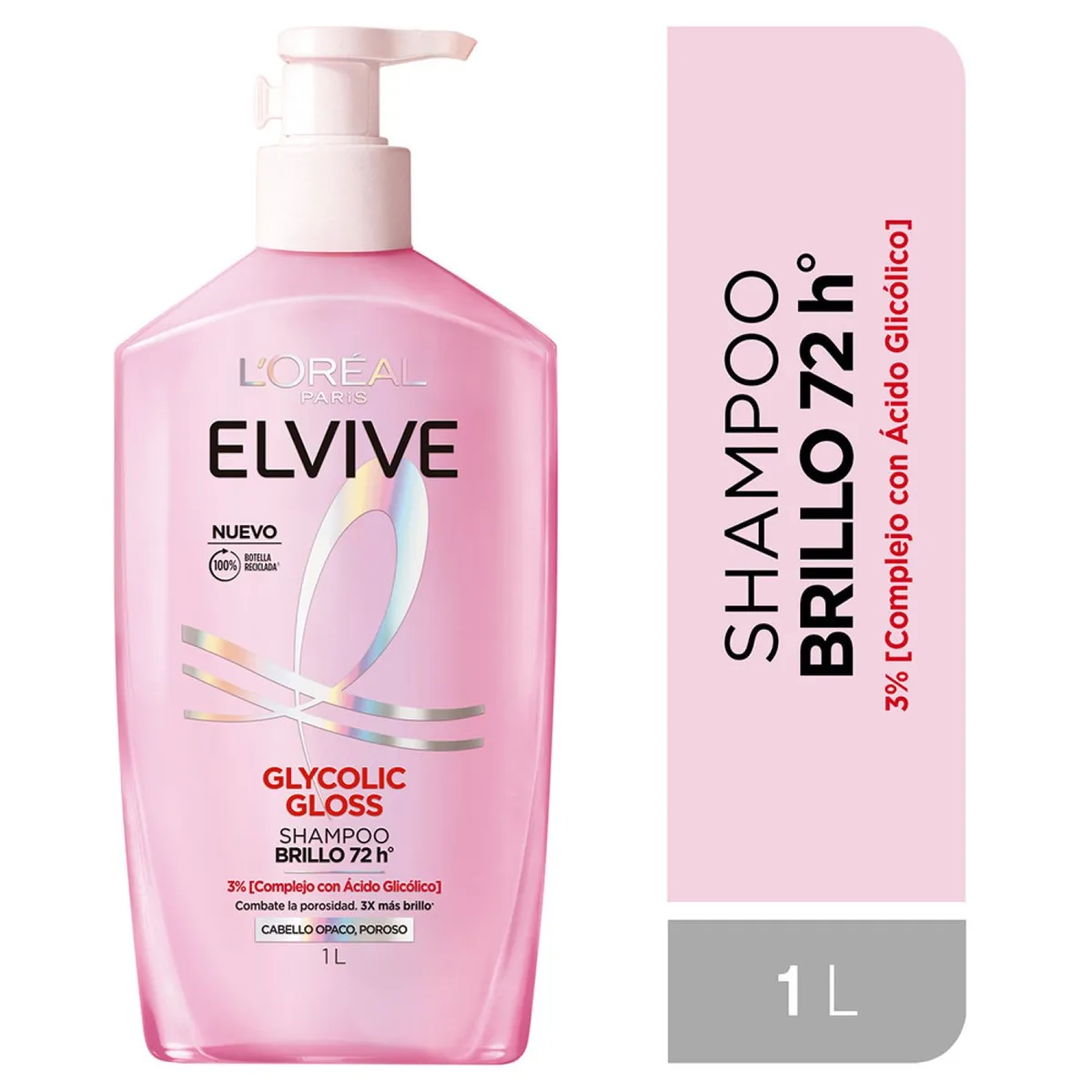 ELVIVE - Shampoo Glycolic Gloss Brillo Elvive 1 lt
