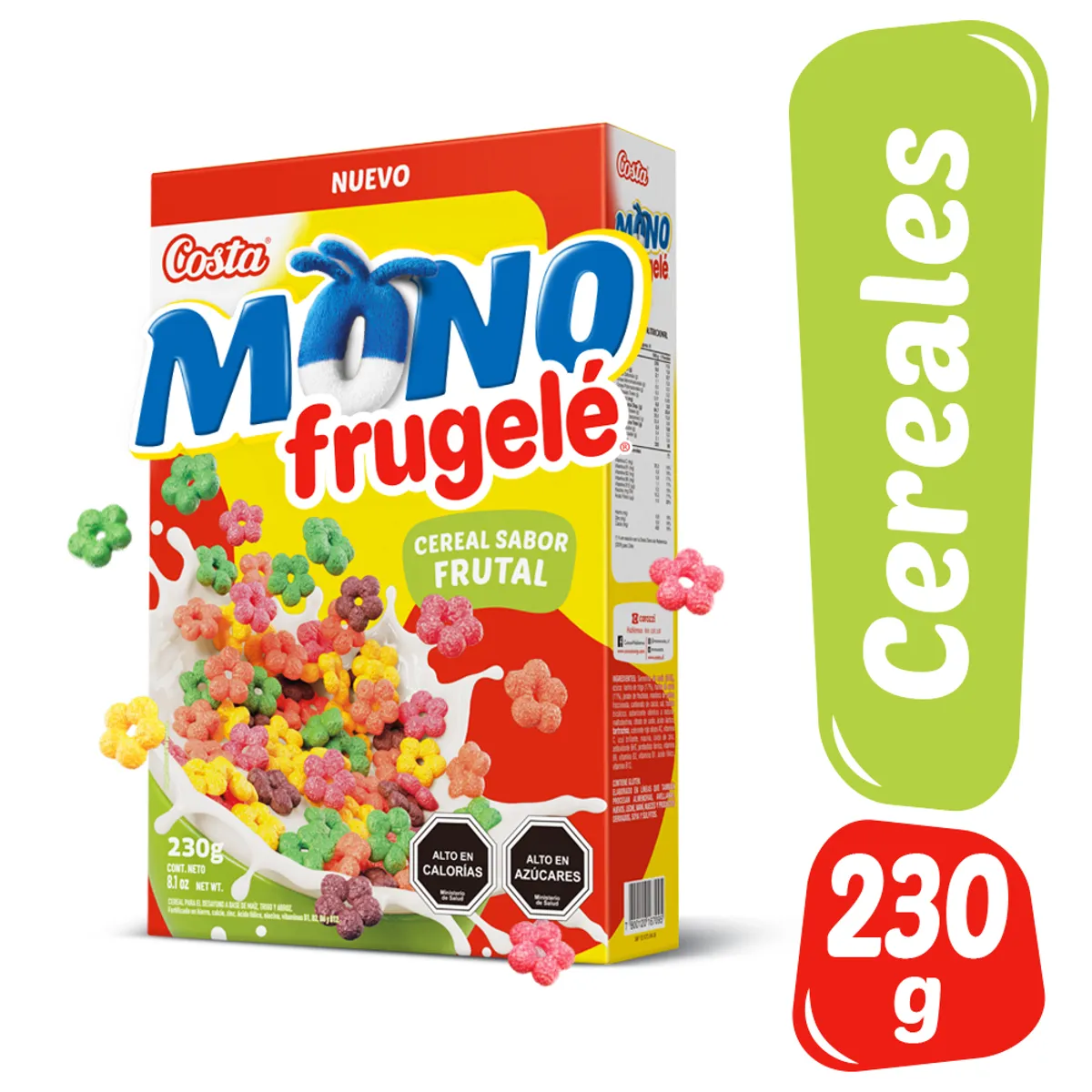 COSTA - Cereal Mono Frugelé Sabor Frutal Costa 230 g