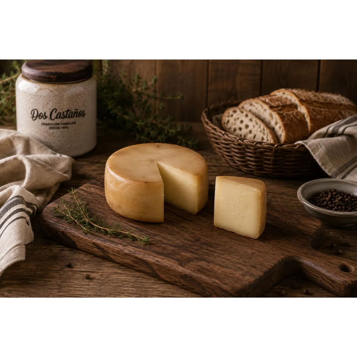 DOS CASTAÑOS - Queso Ahumado Trozo Dos Castaños 150 gr