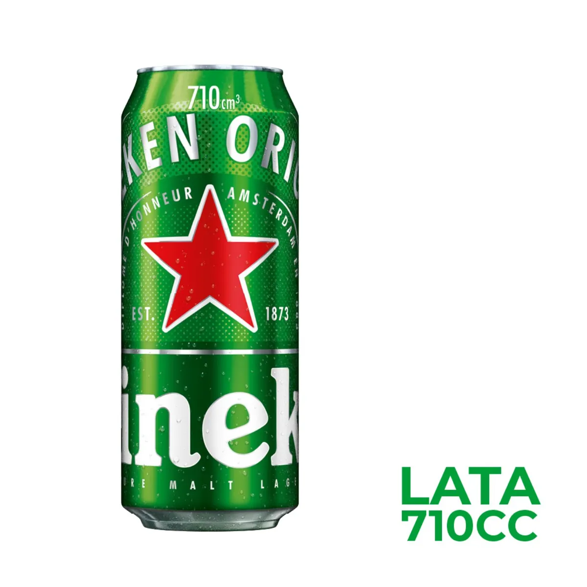 HEINEKEN - Cerveza Heineken Lager Lata 5° 710 ml