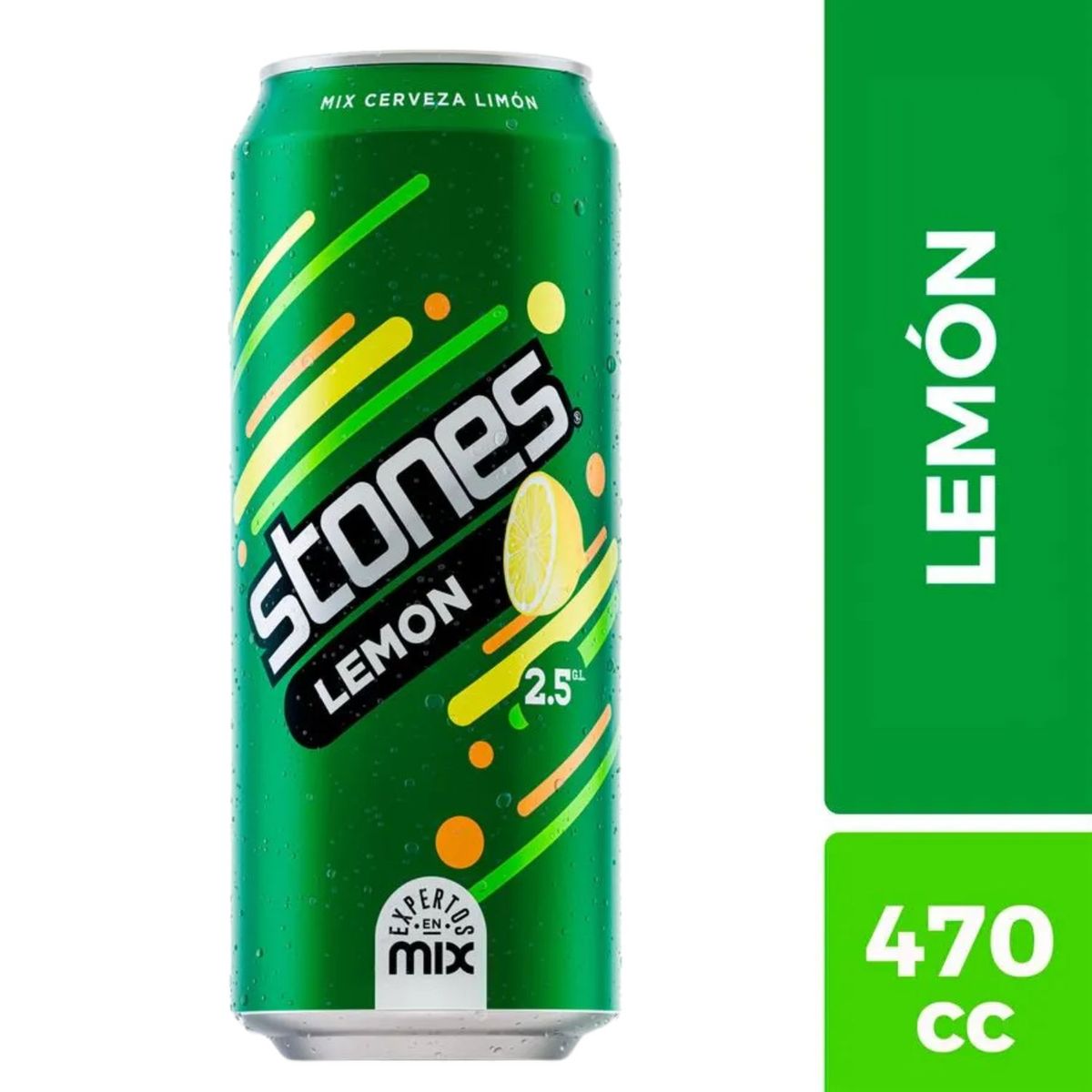 STONES - Cerveza Lemon Stones Lata 2.5° 470 ml
